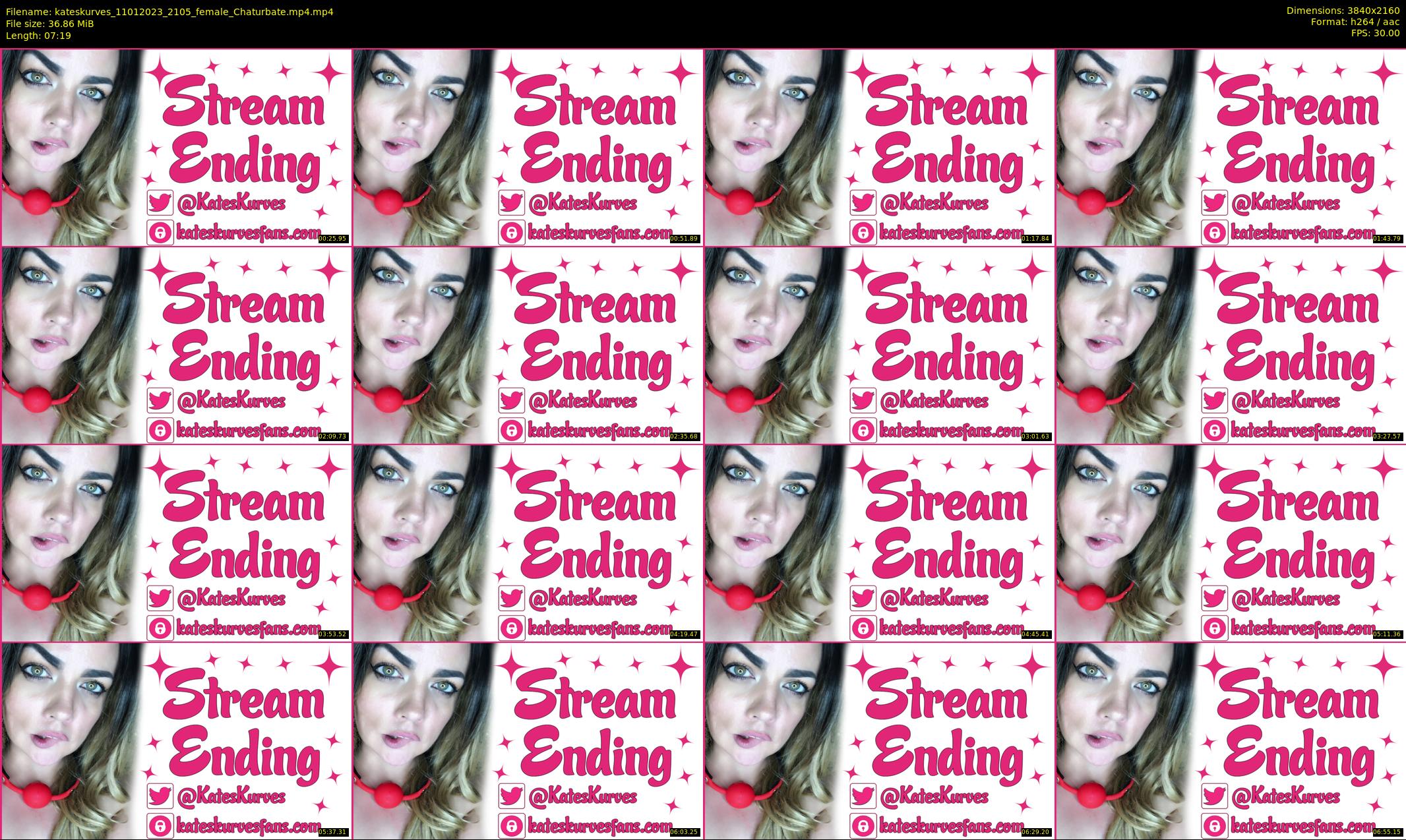 kateskurves — 8 minute Chaturbate female cam show recording, 4K, Jan 11, 2023
