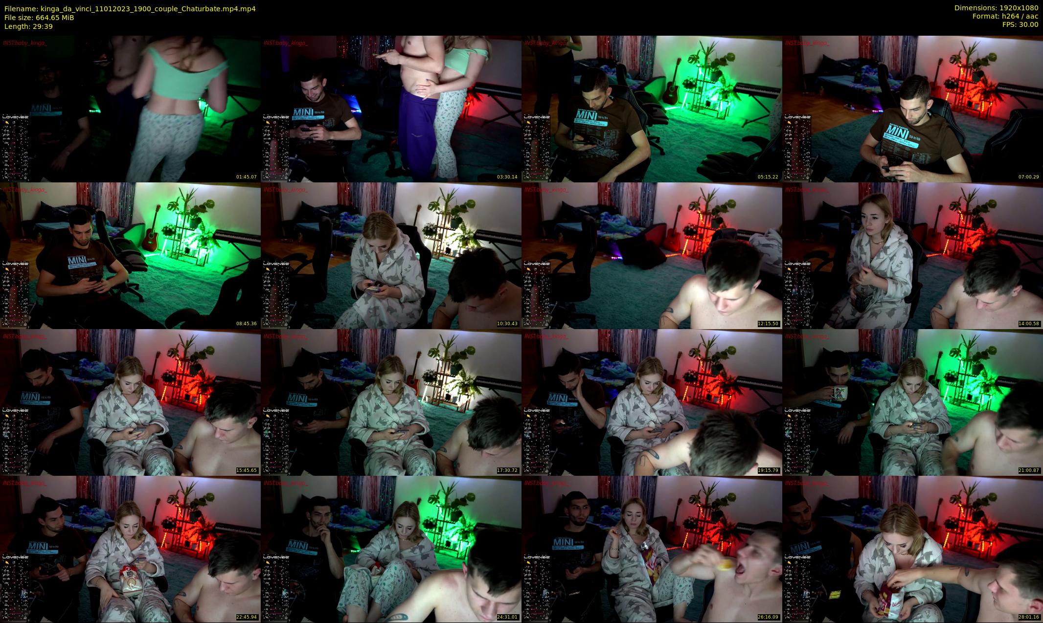 kinga_da_vinci — 30 minute Chaturbate couple cam show recording, 1080p, Jan 11, 2023