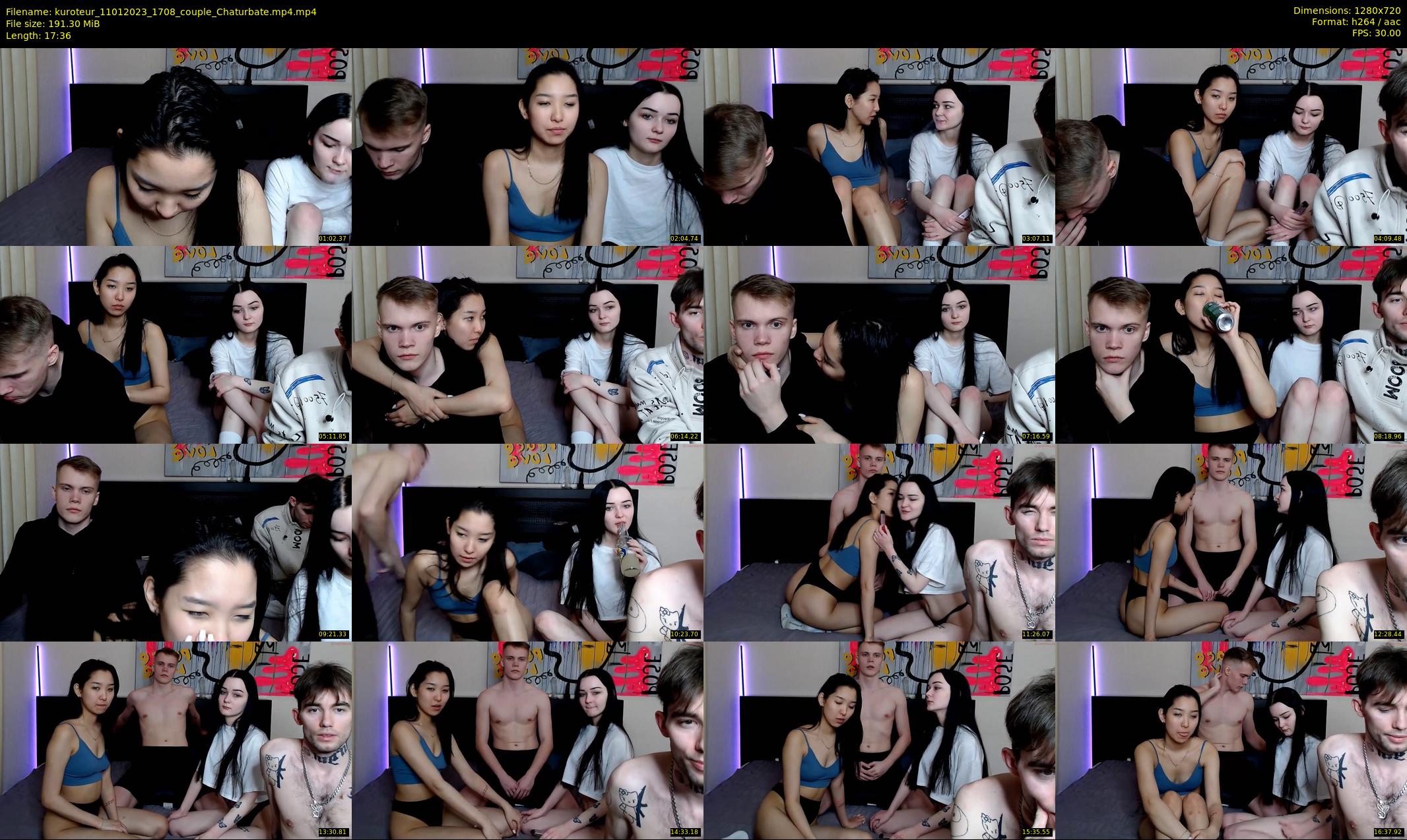 kuroteur — 18 minute Chaturbate couple cam show recording, 720p, Jan 11, 2023