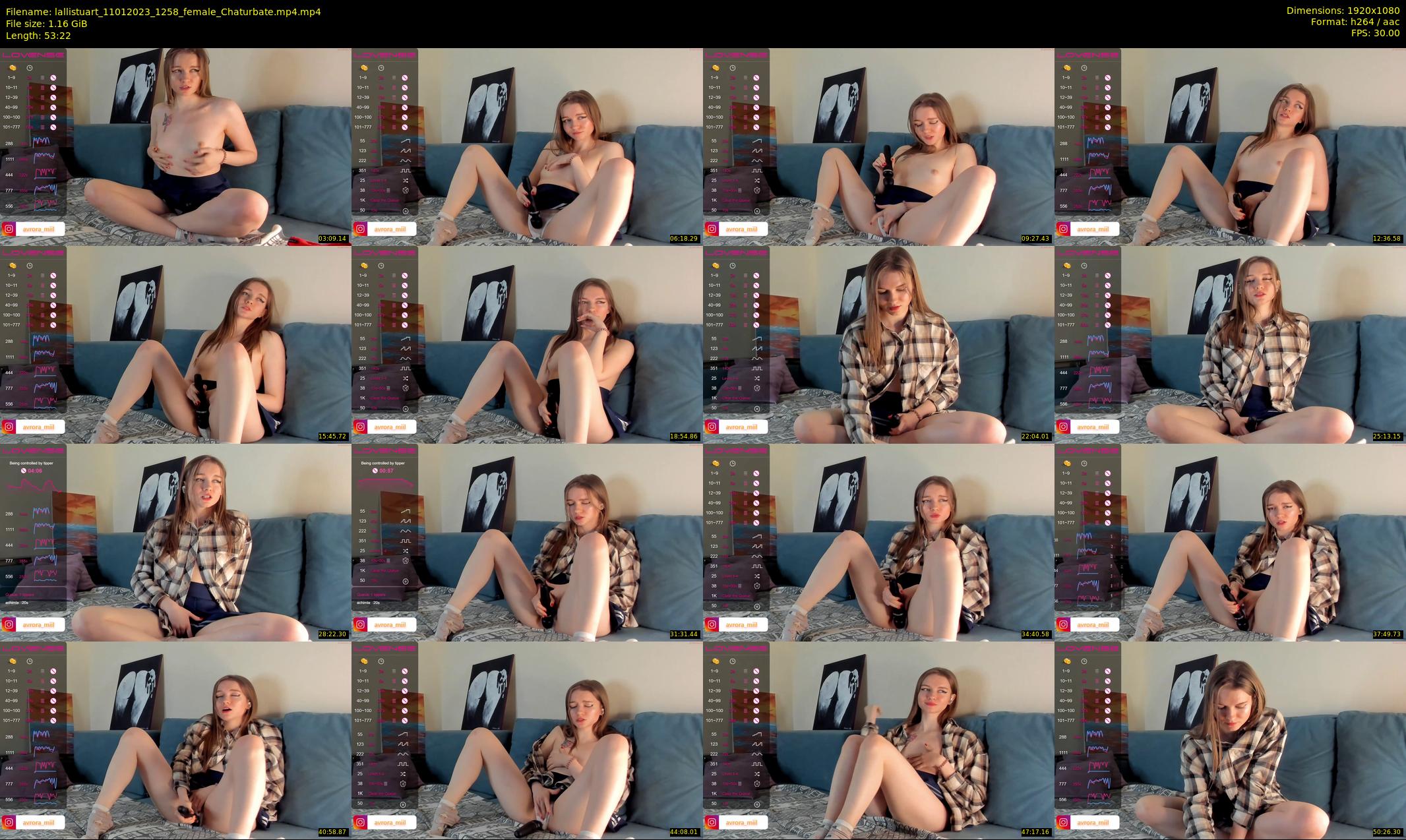 lallistuart — 54 minute Chaturbate female cam show recording, 1080p, Jan 11, 2023