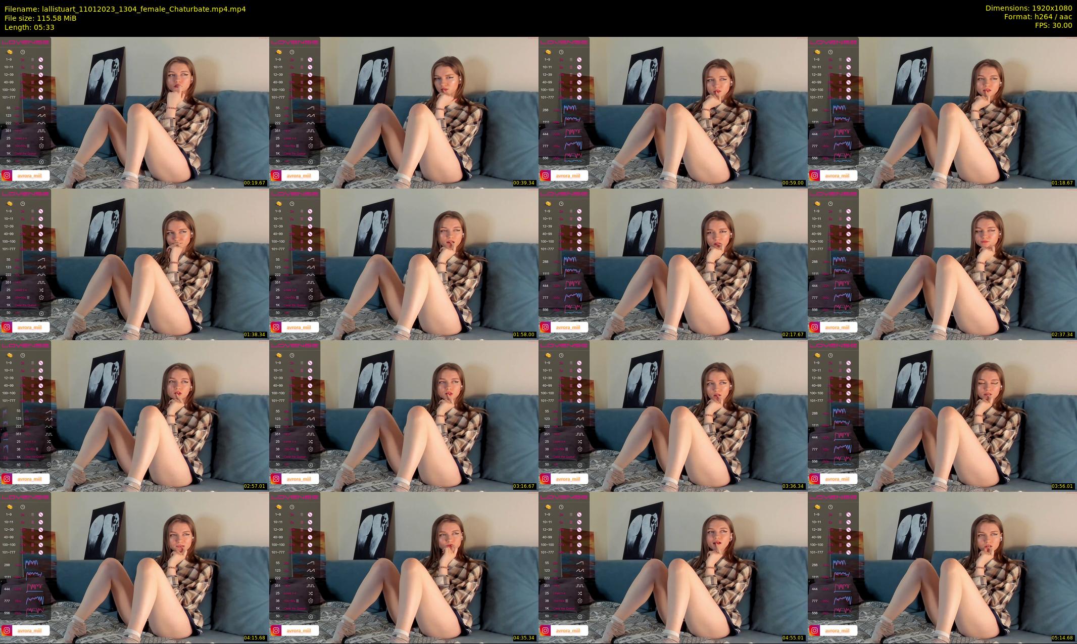 lallistuart — 6 minute Chaturbate female cam show recording, 1080p, Jan 11, 2023