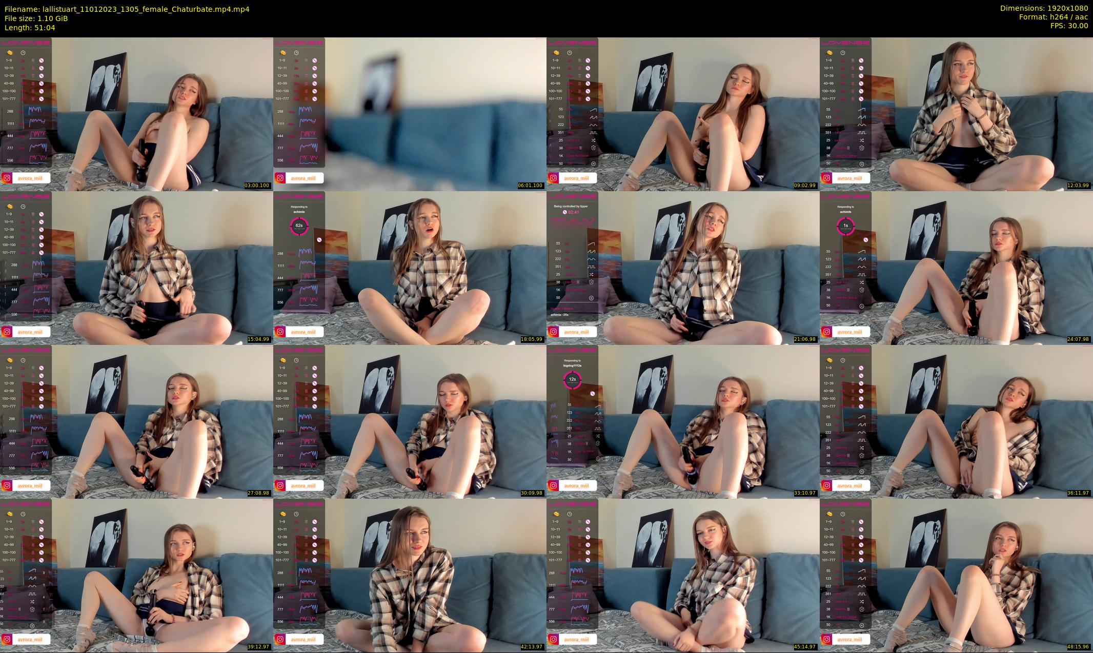 lallistuart — 52 minute Chaturbate female cam show recording, 1080p, Jan 11, 2023
