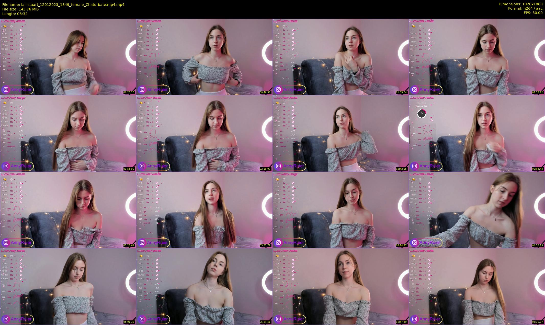 lallistuart — 7 minute Chaturbate female cam show recording, 1080p, Jan 12, 2023