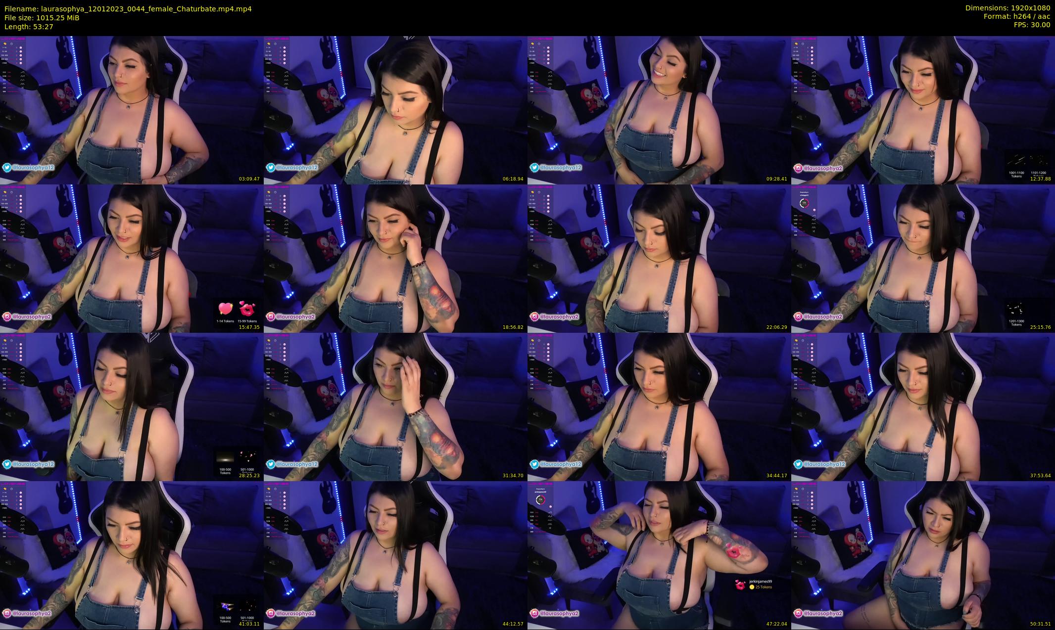 laurasophya — 54 minute Chaturbate female cam show recording, 1080p, Jan 12, 2023