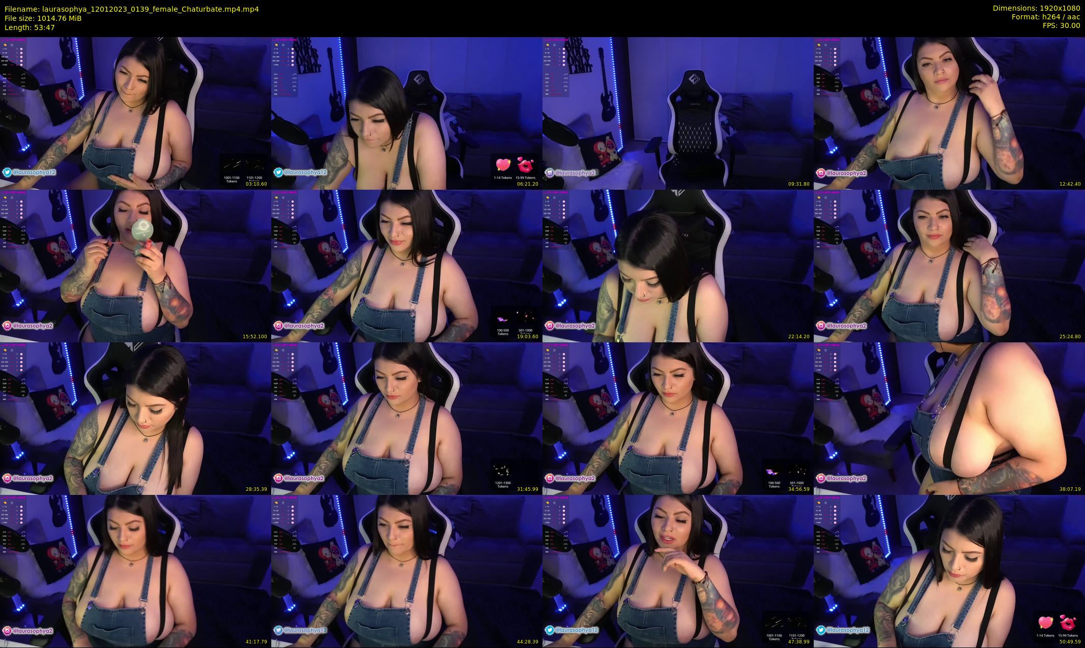 laurasophya — 54 minute Chaturbate female cam show recording, 1080p, Jan 12, 2023