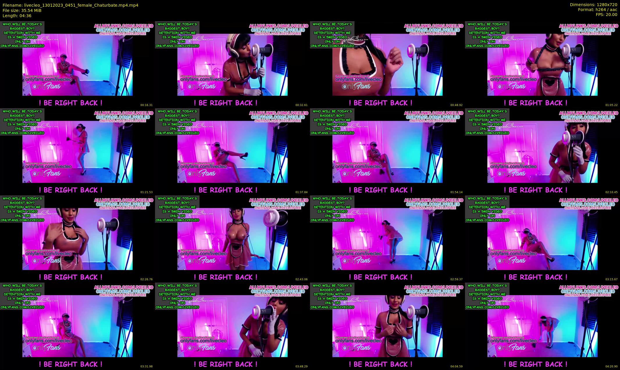 livecleo — 5 minute Chaturbate female cam show recording, 720p, Jan 13, 2023