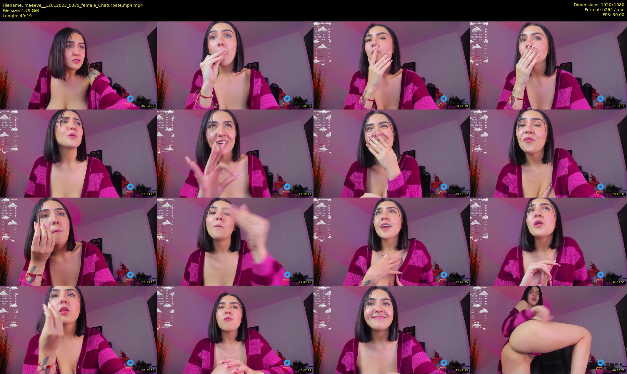 maeeve_ — 50 minute Chaturbate female cam show recording, 1080p, Jan 12, 2023