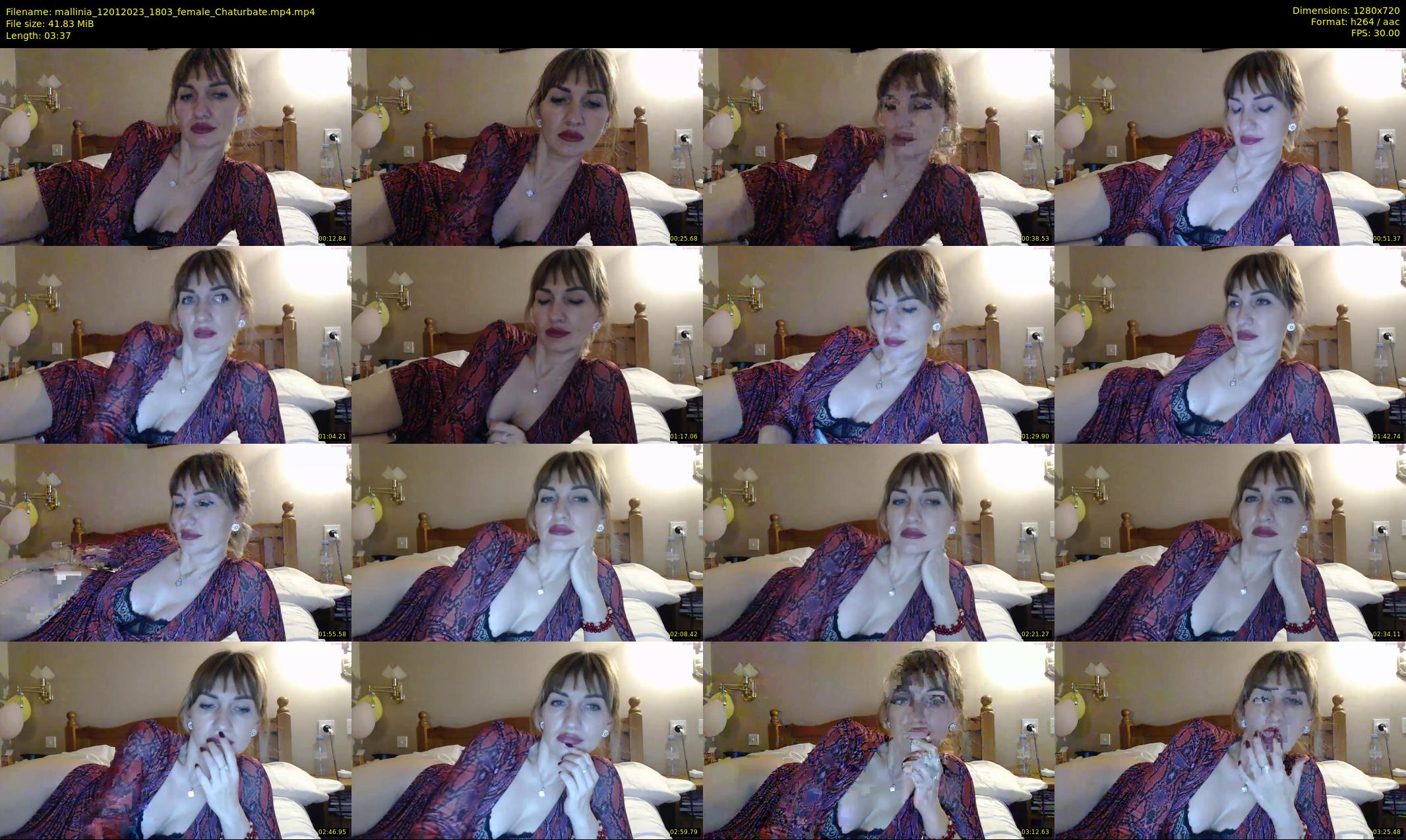 mallinia — 4 minute Chaturbate female cam show recording, 720p, Jan 12, 2023