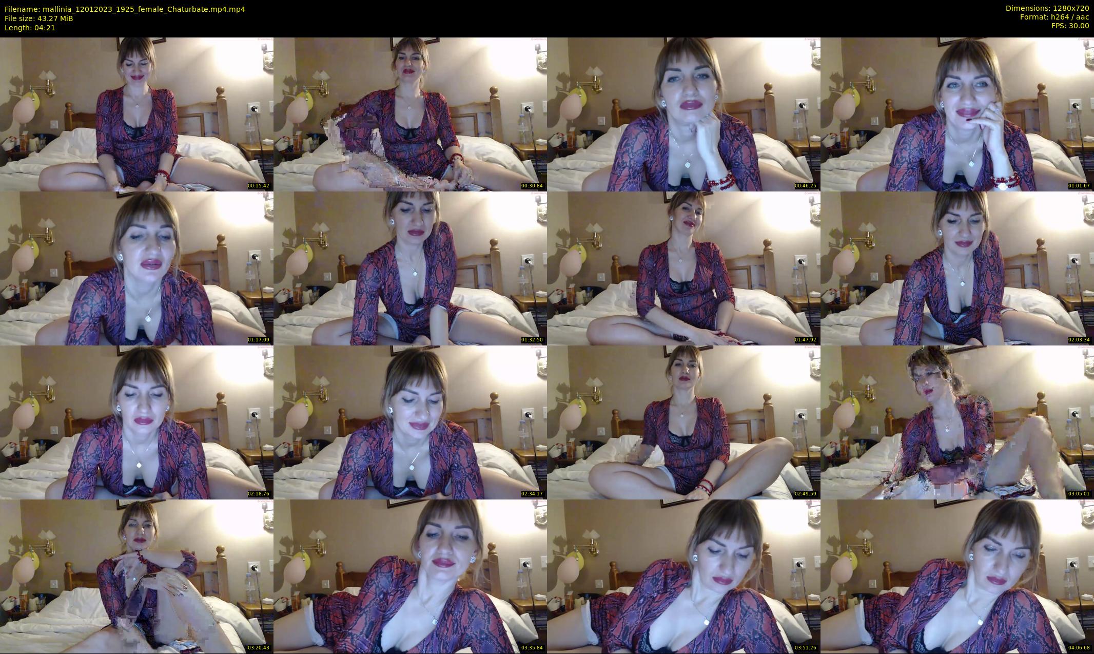 mallinia — 5 minute Chaturbate female cam show recording, 720p, Jan 12, 2023