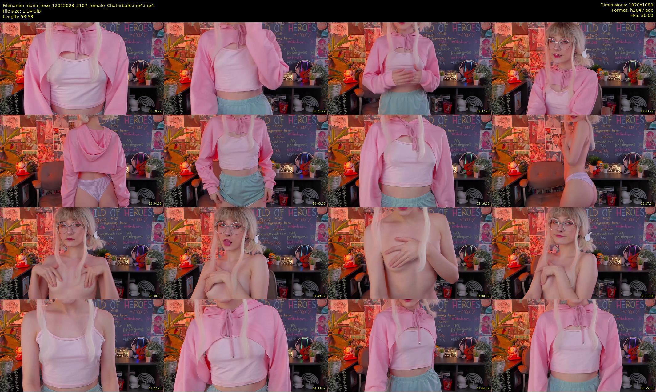 mana_rose — 54 minute Chaturbate female cam show recording, 1080p, Jan 12, 2023