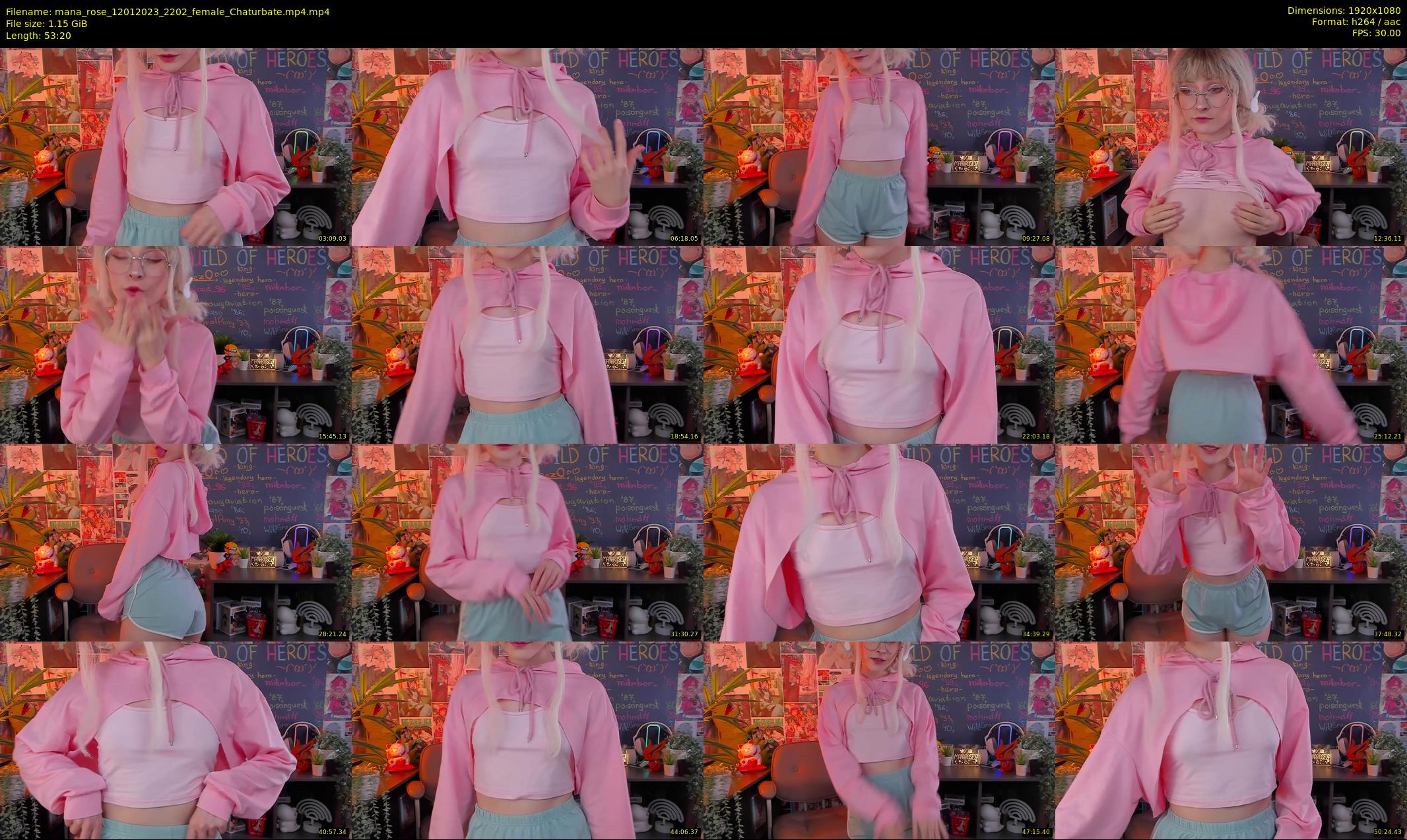 mana_rose — 54 minute Chaturbate female cam show recording, 1080p, Jan 12, 2023
