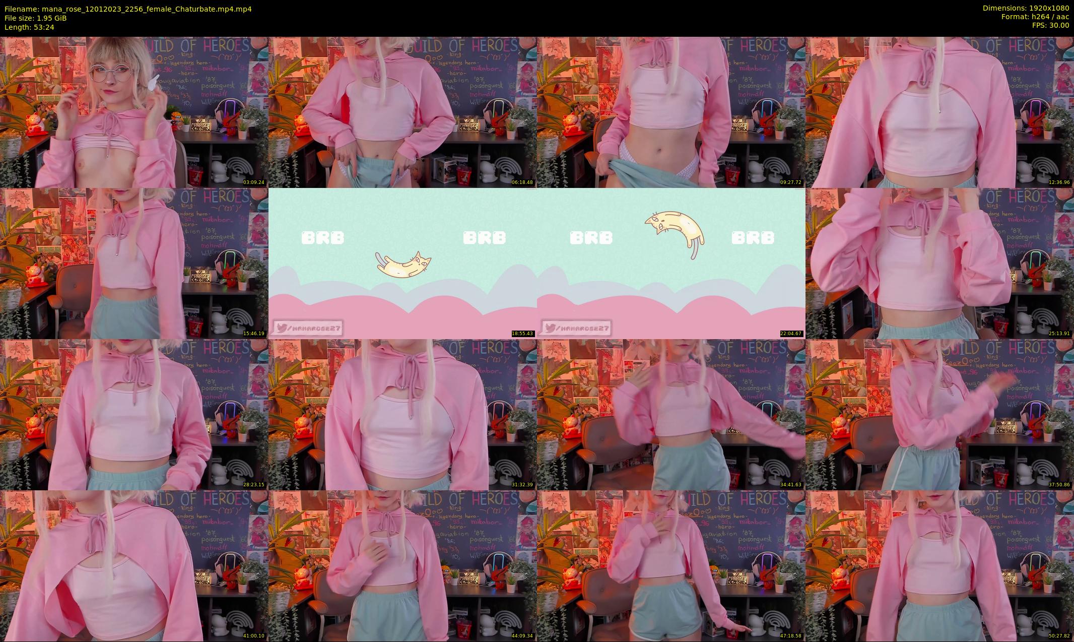mana_rose — 54 minute Chaturbate female cam show recording, 1080p, Jan 12, 2023