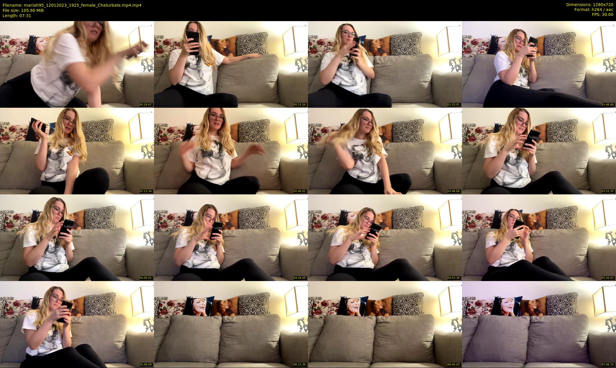 mariah95 — 8 minute Chaturbate female cam show recording, 720p, Jan 12, 2023