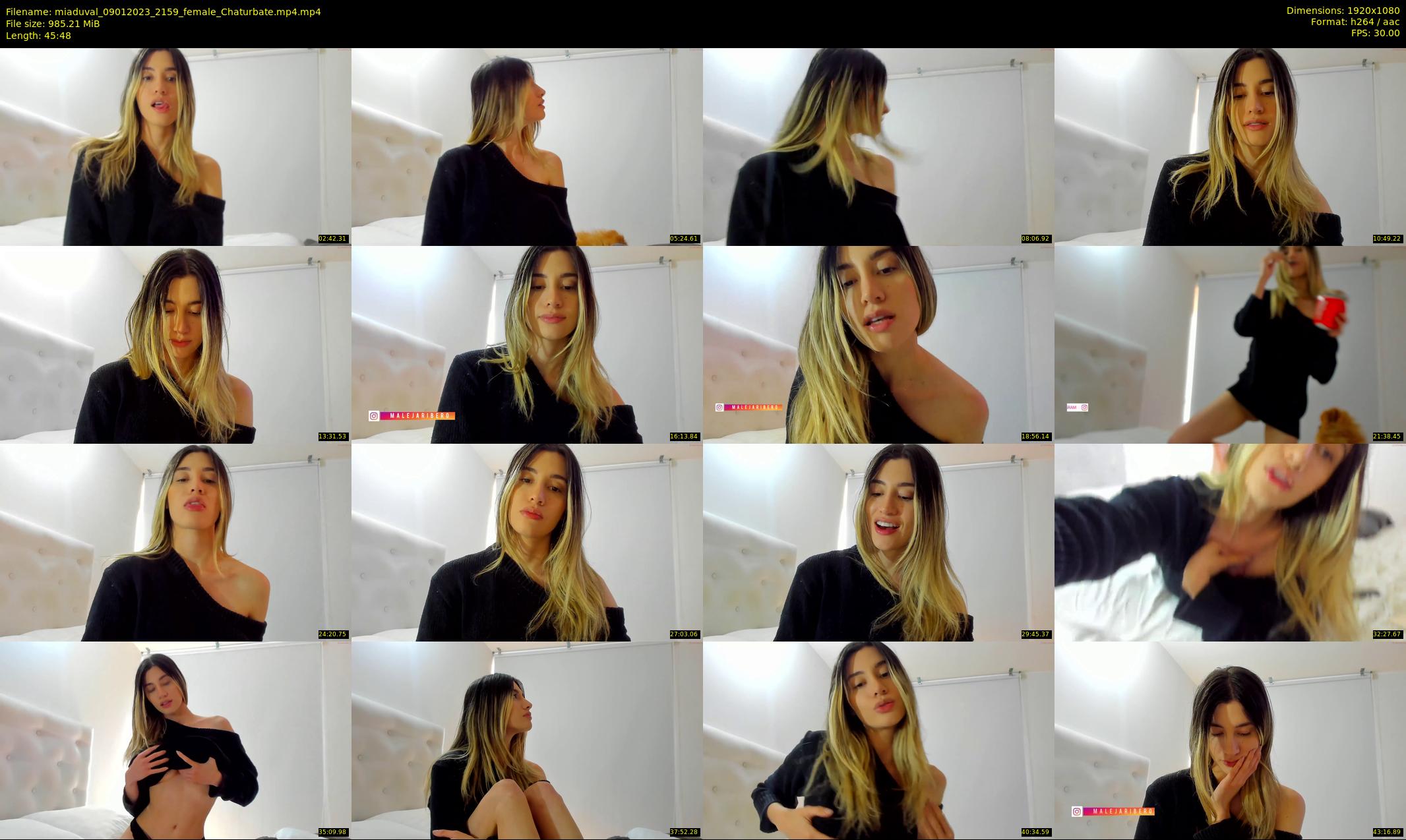 miaduval — 46 minute Chaturbate female cam show recording, 1080p, Jan 9, 2023