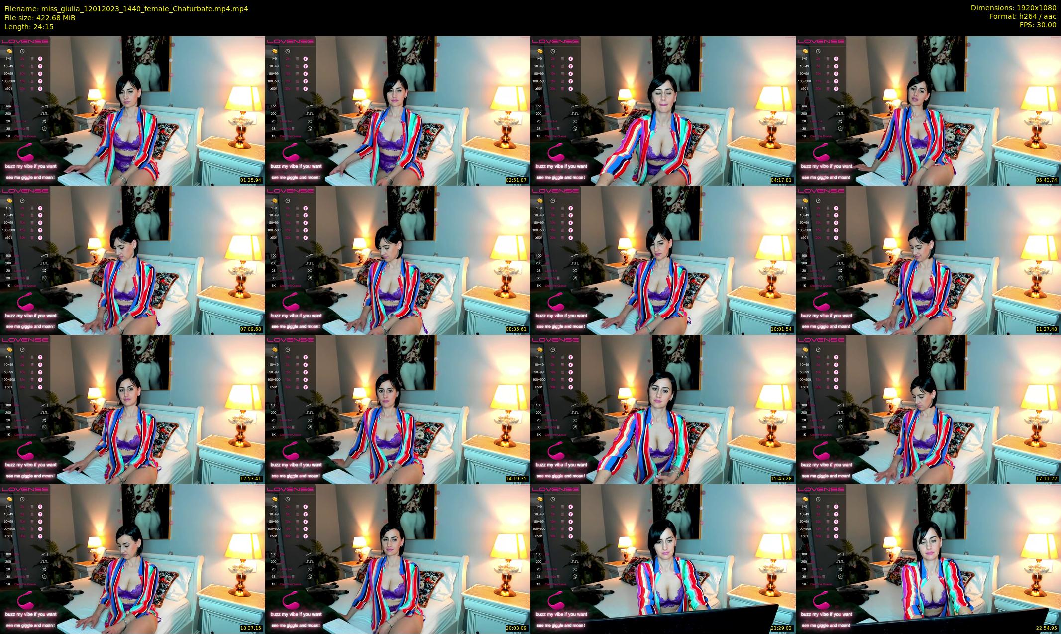 miss_giulia — 25 minute Chaturbate female cam show recording, 1080p, Jan 12, 2023