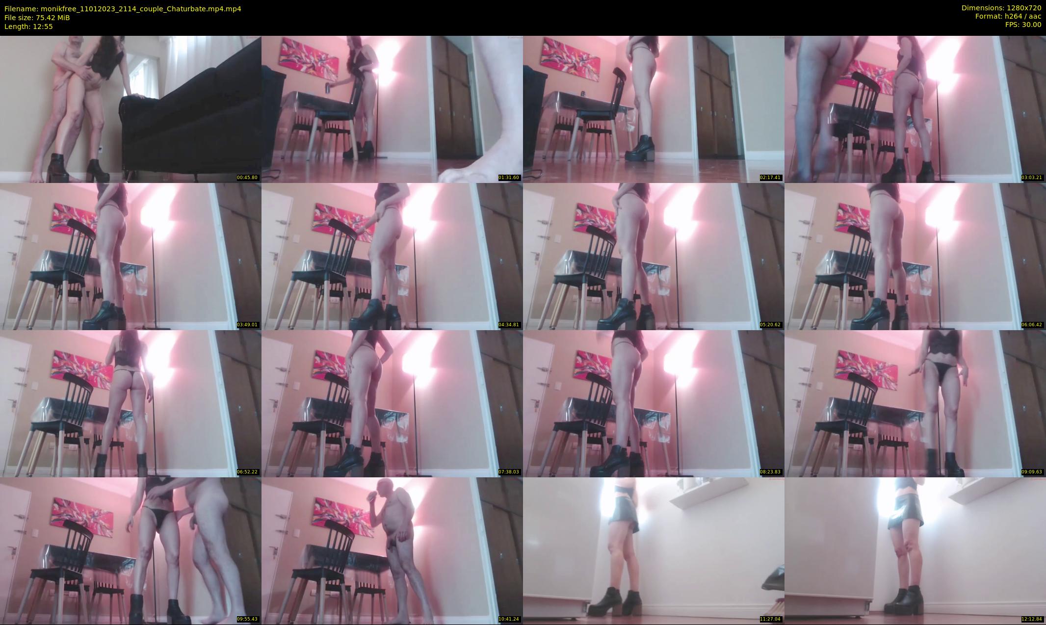 monikfree — 13 minute Chaturbate couple cam show recording, 720p, Jan 11, 2023
