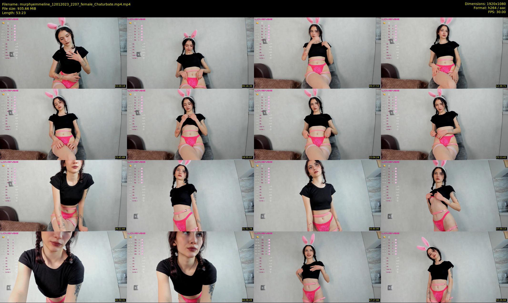 murphyemmeline — 54 minute Chaturbate female cam show recording, 1080p, Jan 12, 2023