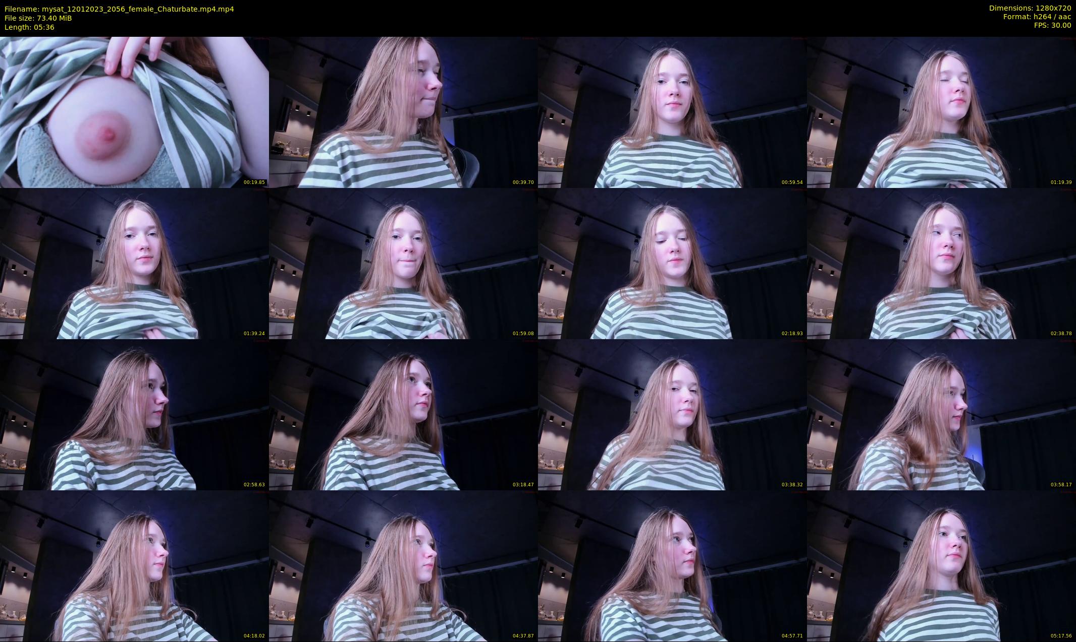 mysat — 6 minute Chaturbate female cam show recording, 720p, Jan 12, 2023