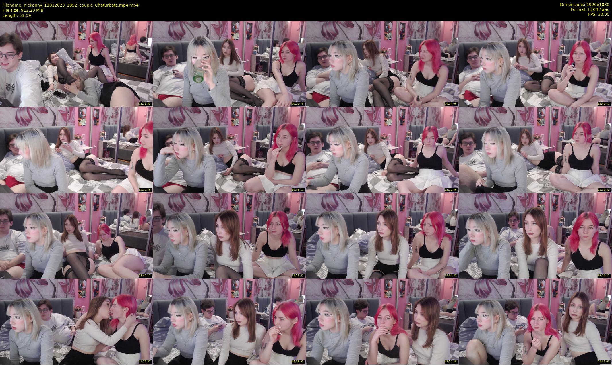 nickanny — 54 minute Chaturbate couple cam show recording, 1080p, Jan 11, 2023