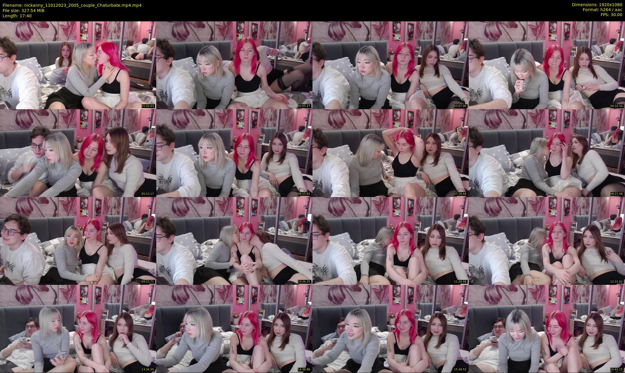 nickanny — 18 minute Chaturbate couple cam show recording, 1080p, Jan 11, 2023