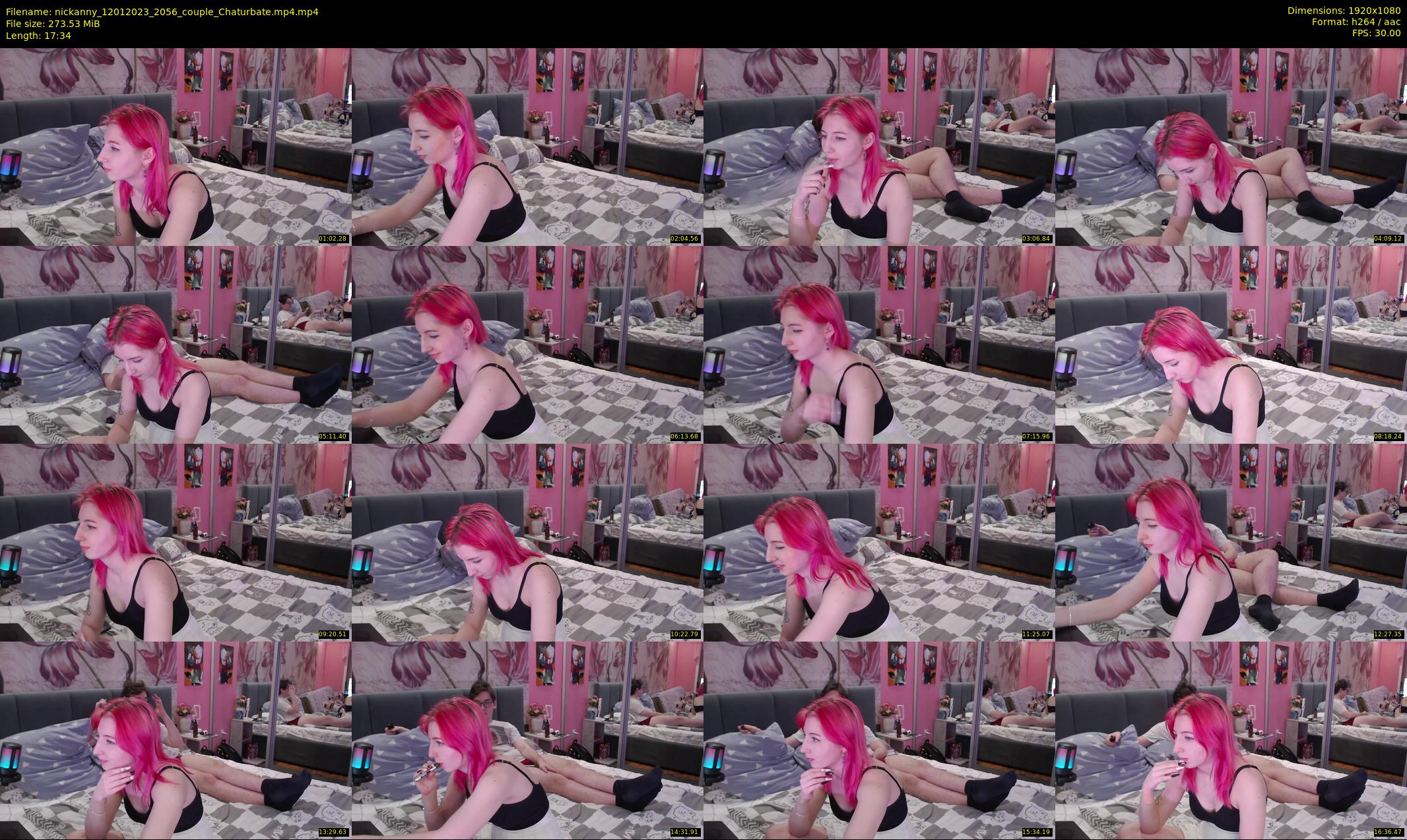 nickanny — 18 minute Chaturbate couple cam show recording, 1080p, Jan 12, 2023