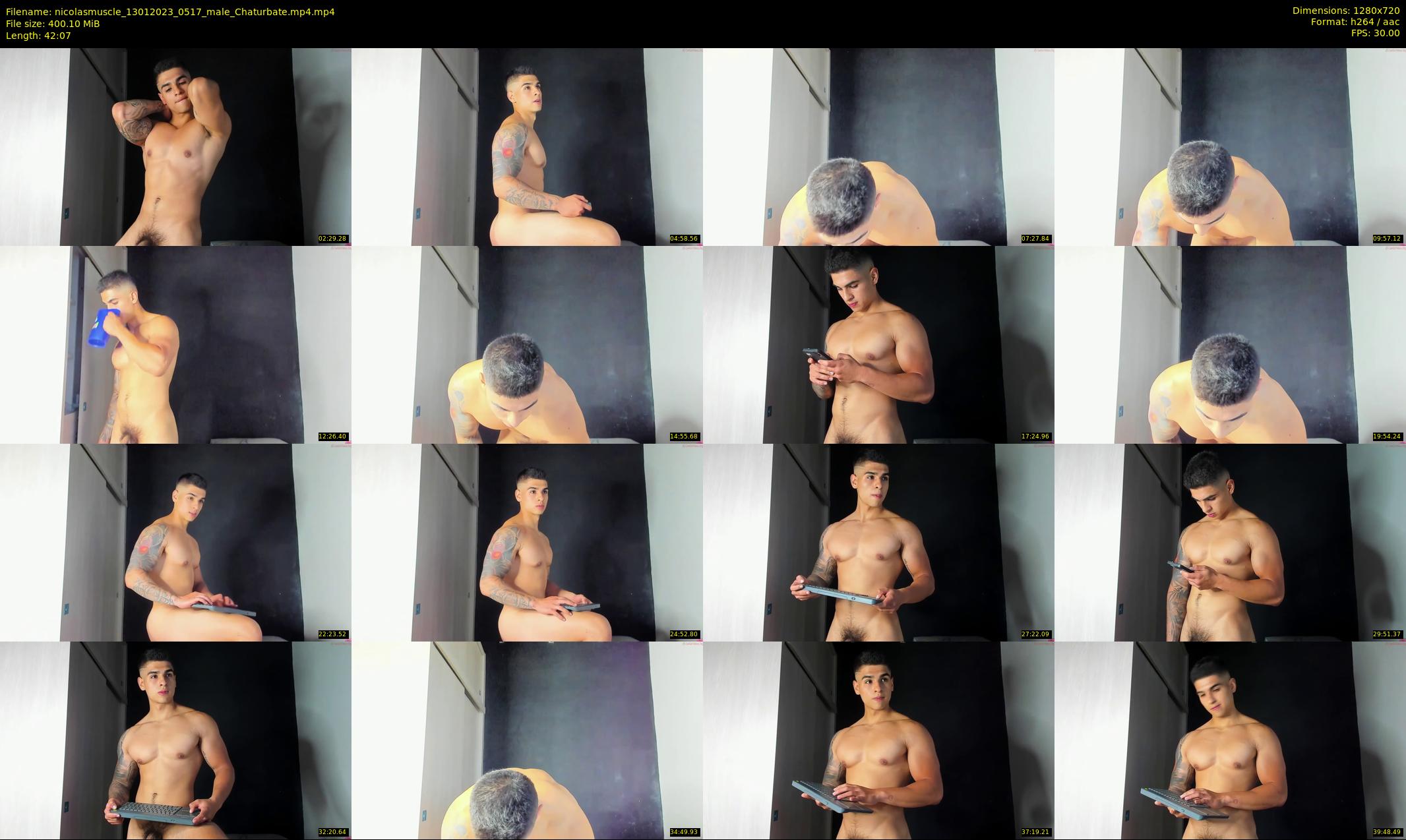 nicolasmuscle — 43 minute Chaturbate male cam show recording, 720p, Jan 13, 2023