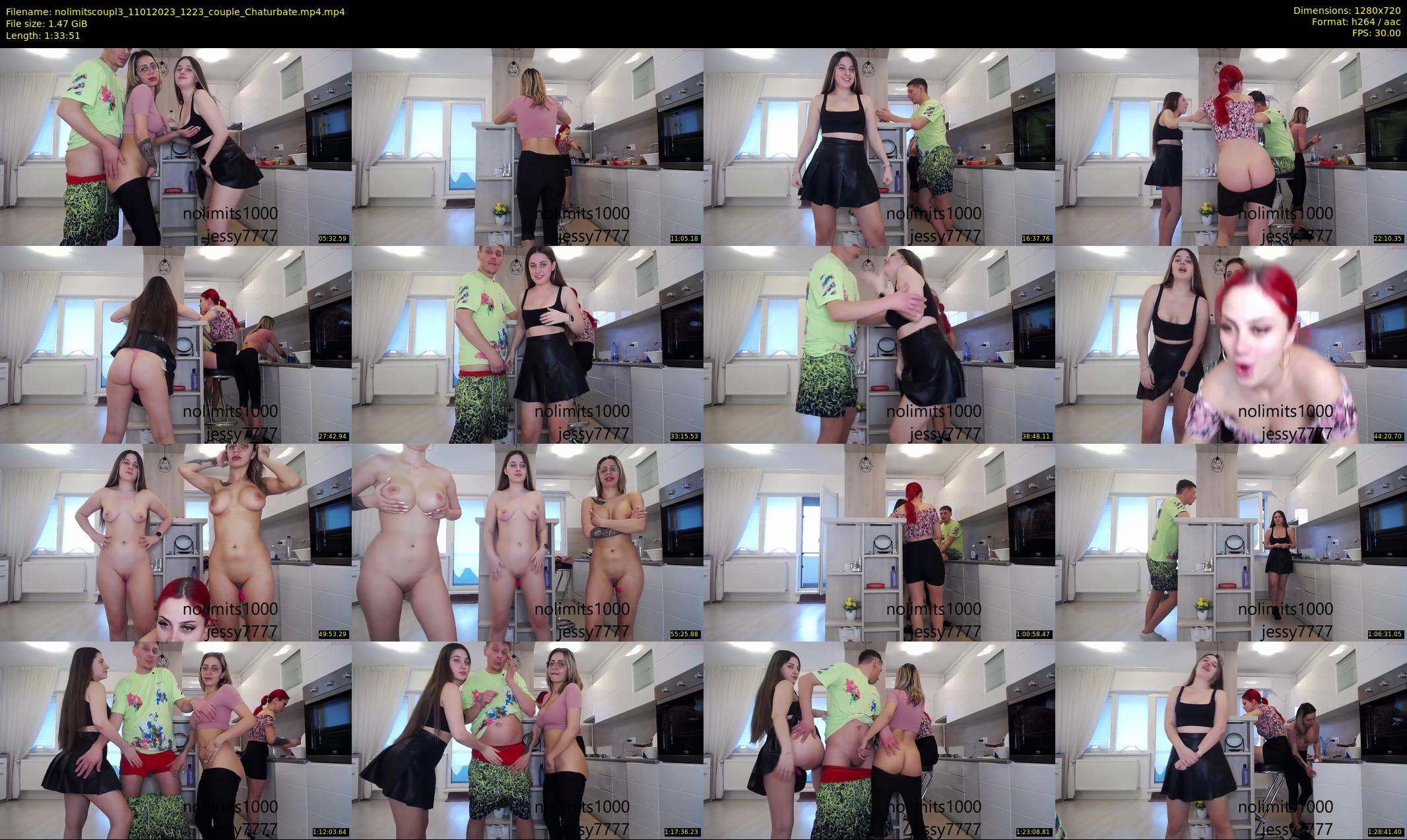 nolimitscoupl3 — 94 minute Chaturbate couple cam show recording, 720p, Jan 11, 2023