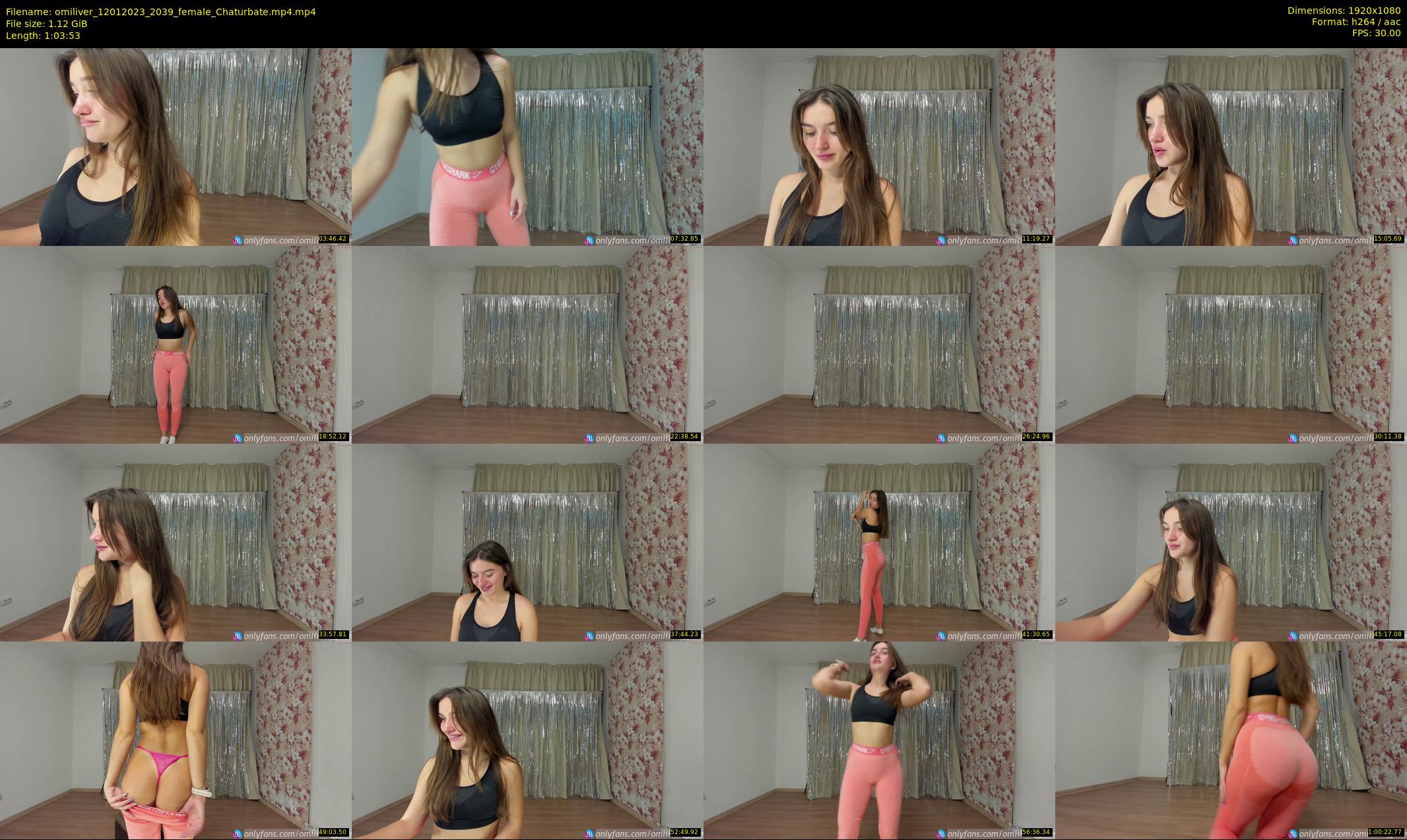 omiliver — 64 minute Chaturbate female cam show recording, 1080p, Jan 12, 2023