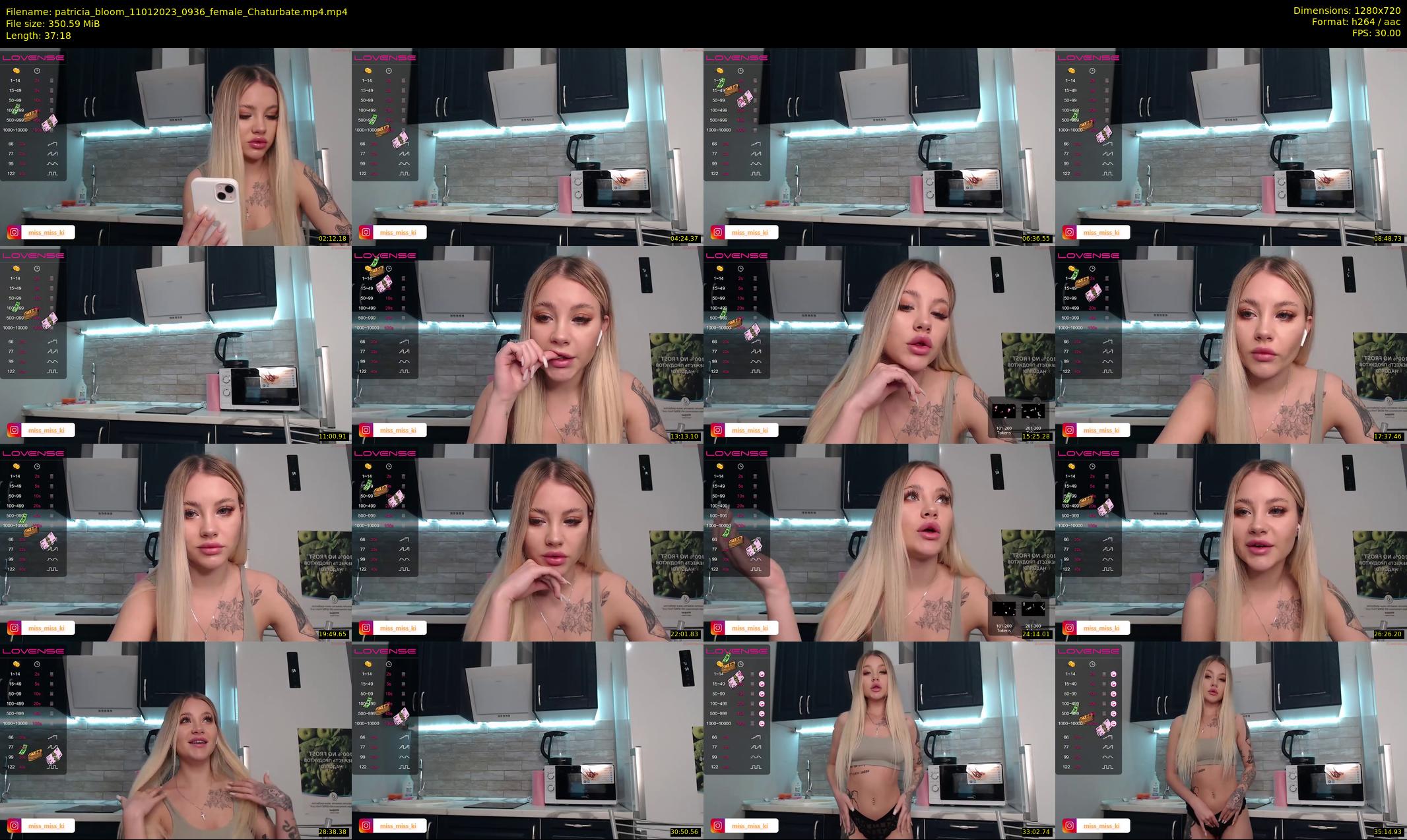 patricia_bloom — 38 minute Chaturbate female cam show recording, 720p, Jan 11, 2023