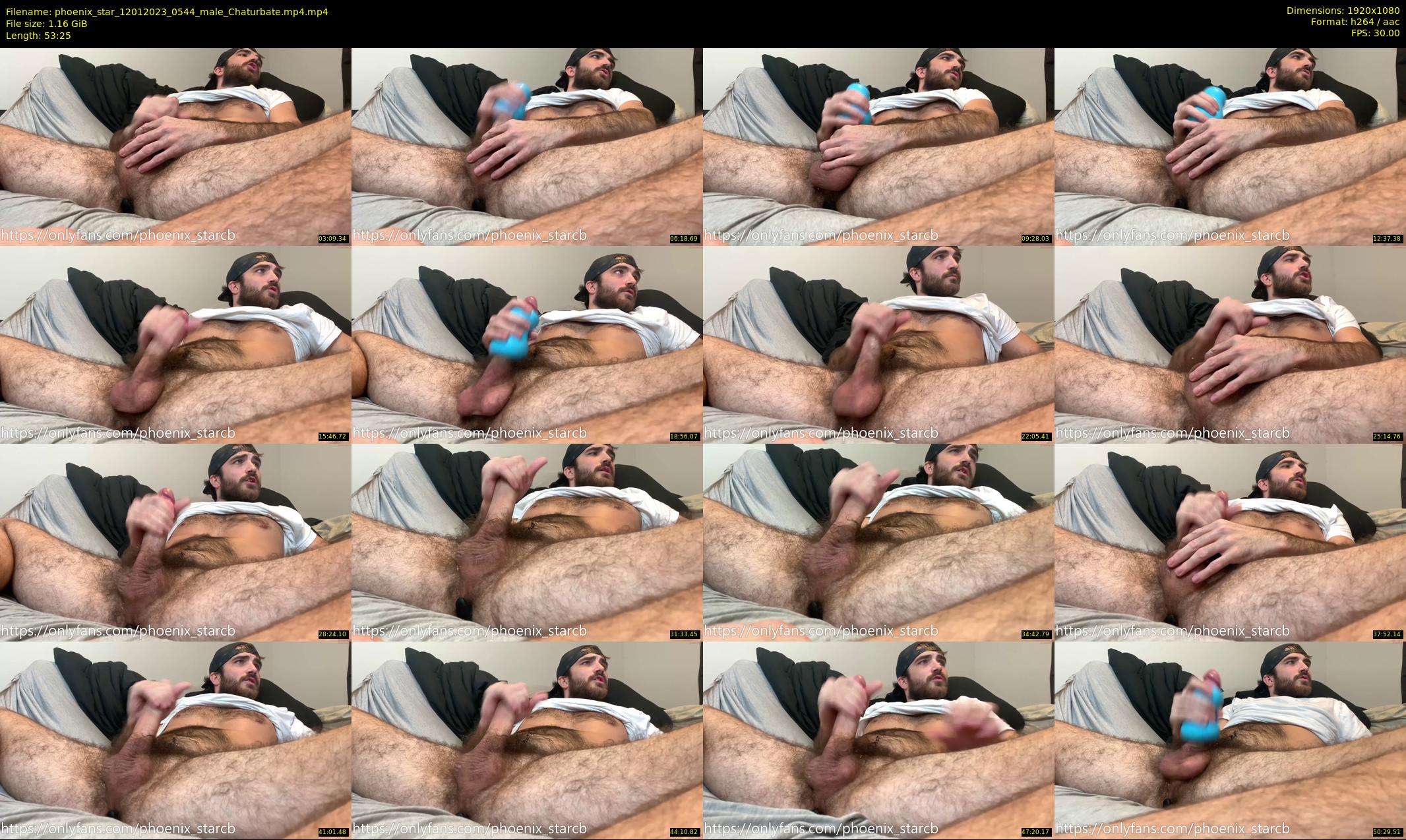 phoenix_star — 54 minute Chaturbate male cam show recording, 1080p, Jan 12, 2023