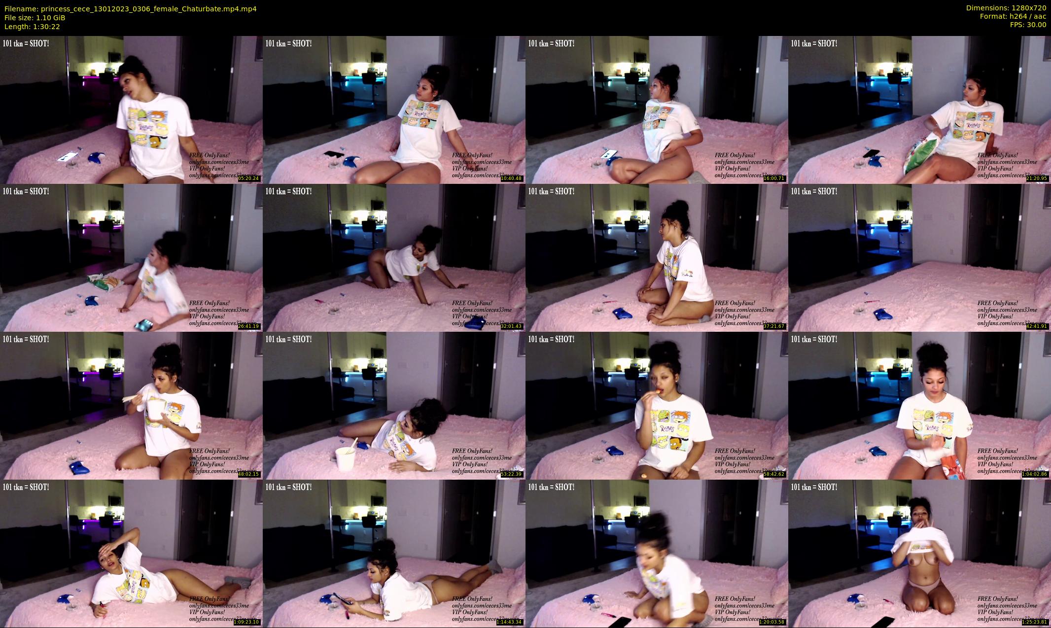 princess_cece — 91 minute Chaturbate female cam show recording, 720p, Jan 13, 2023