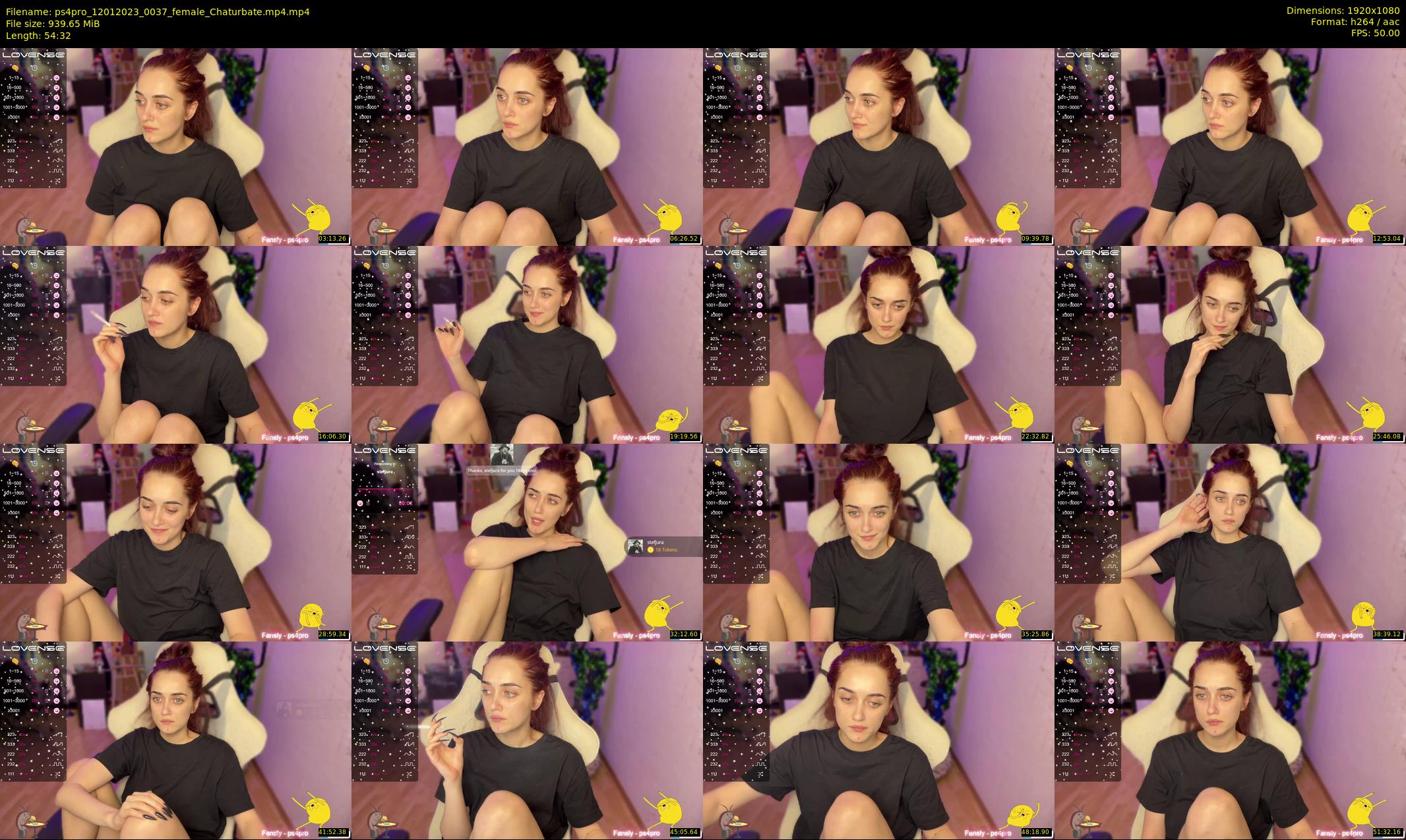 ps4pro — 55 minute Chaturbate female cam show recording, 1080p, Jan 12, 2023