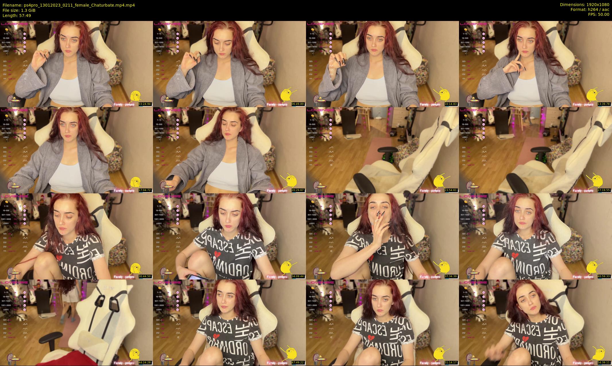 ps4pro — 58 minute Chaturbate female cam show recording, 1080p, Jan 13, 2023