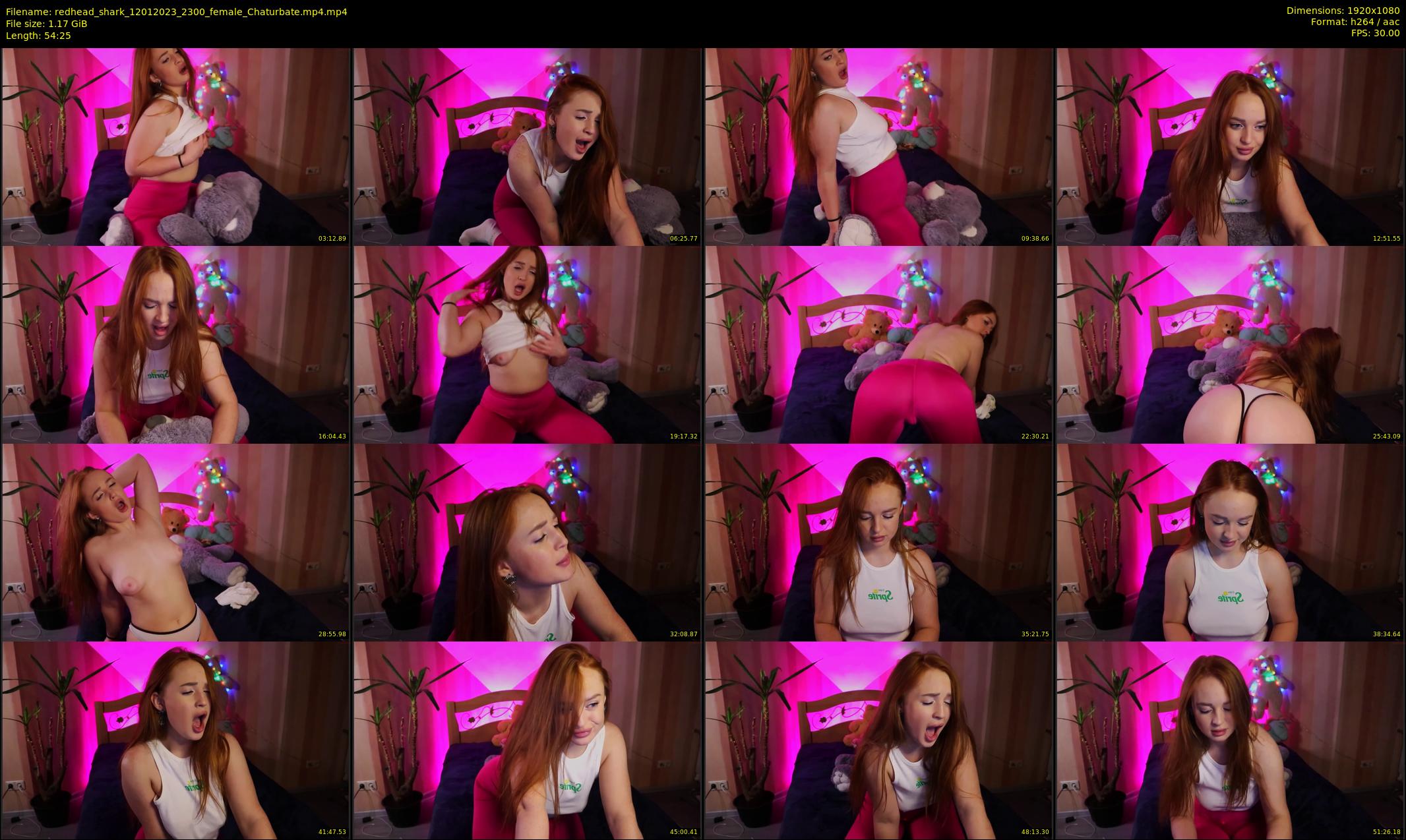redhead_shark — 55 minute Chaturbate female cam show recording, 1080p, Jan 12, 2023