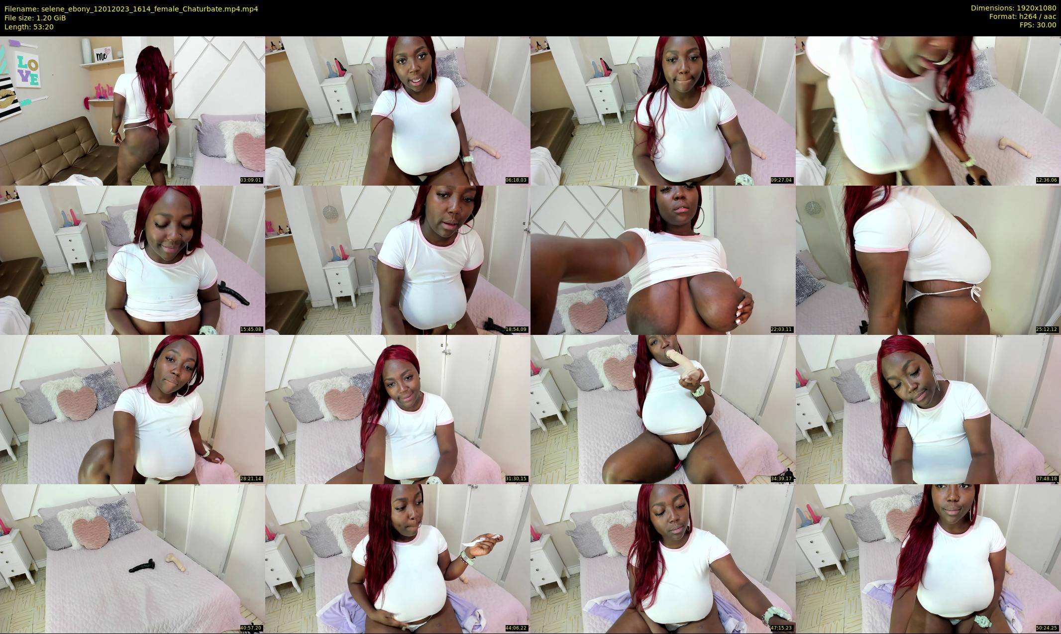 selene_ebony — 54 minute Chaturbate female cam show recording, 1080p, Jan 12, 2023