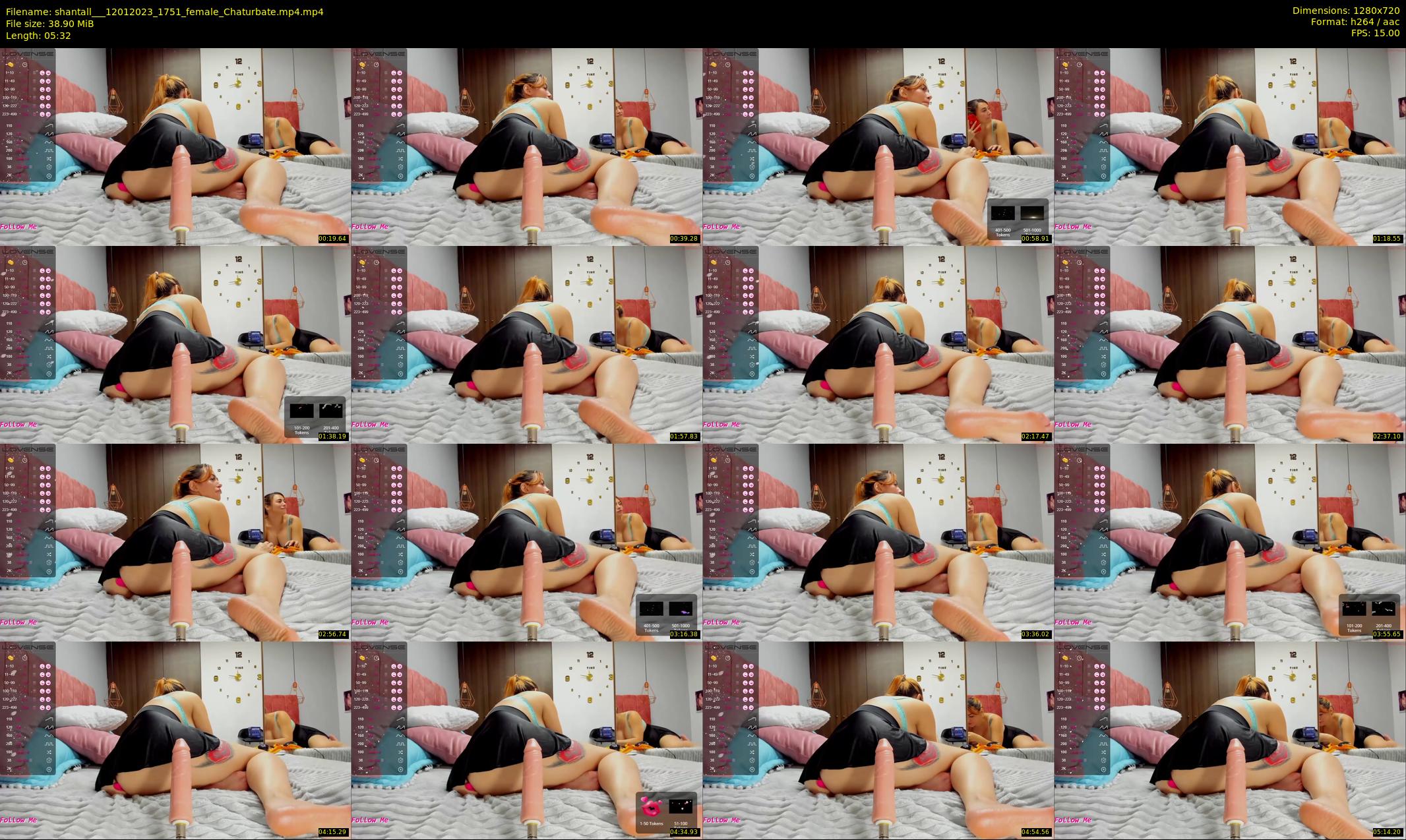shantall__ — 6 minute Chaturbate female cam show recording, 720p, Jan 12, 2023