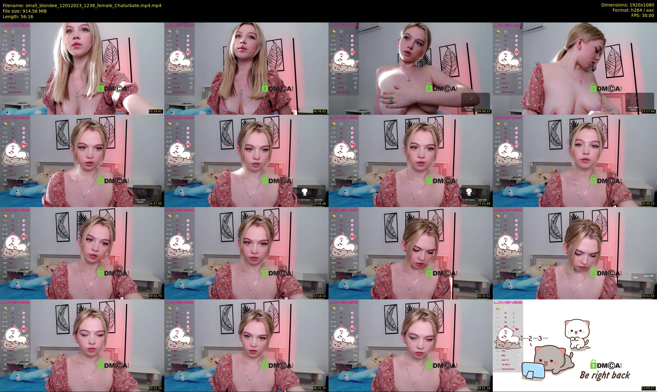 small_blondee — 57 minute Chaturbate female cam show recording, 1080p, Jan 12, 2023
