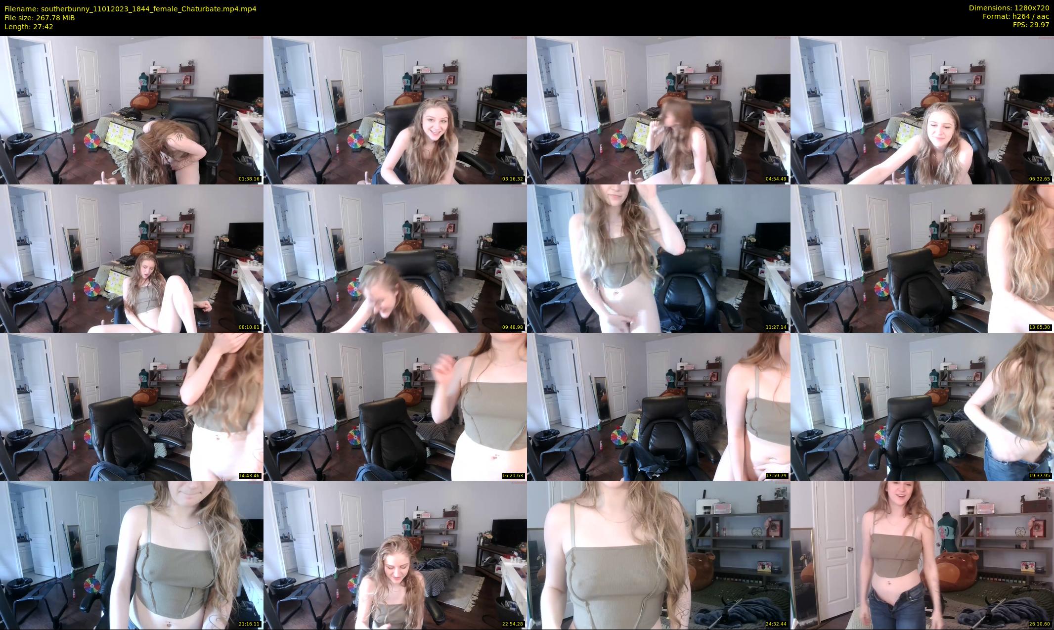 southerbunny — 28 minute Chaturbate female cam show recording, 720p, Jan 11, 2023