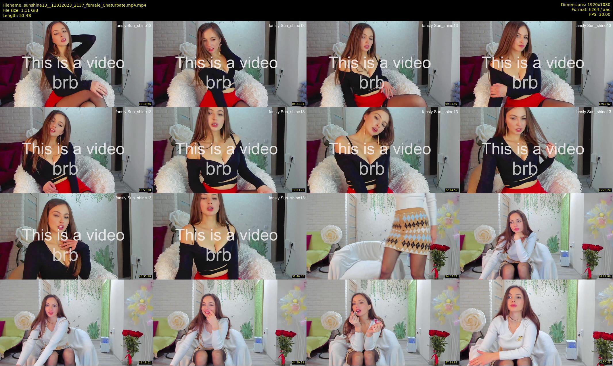 sunshine13_ — 54 minute Chaturbate female cam show recording, 1080p, Jan 11, 2023