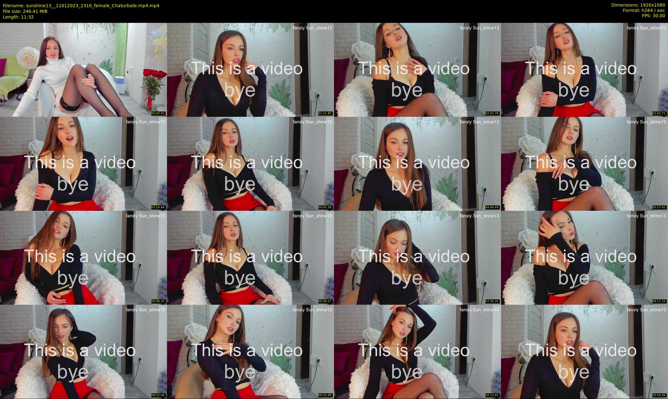 sunshine13_ — 12 minute Chaturbate female cam show recording, 1080p, Jan 11, 2023