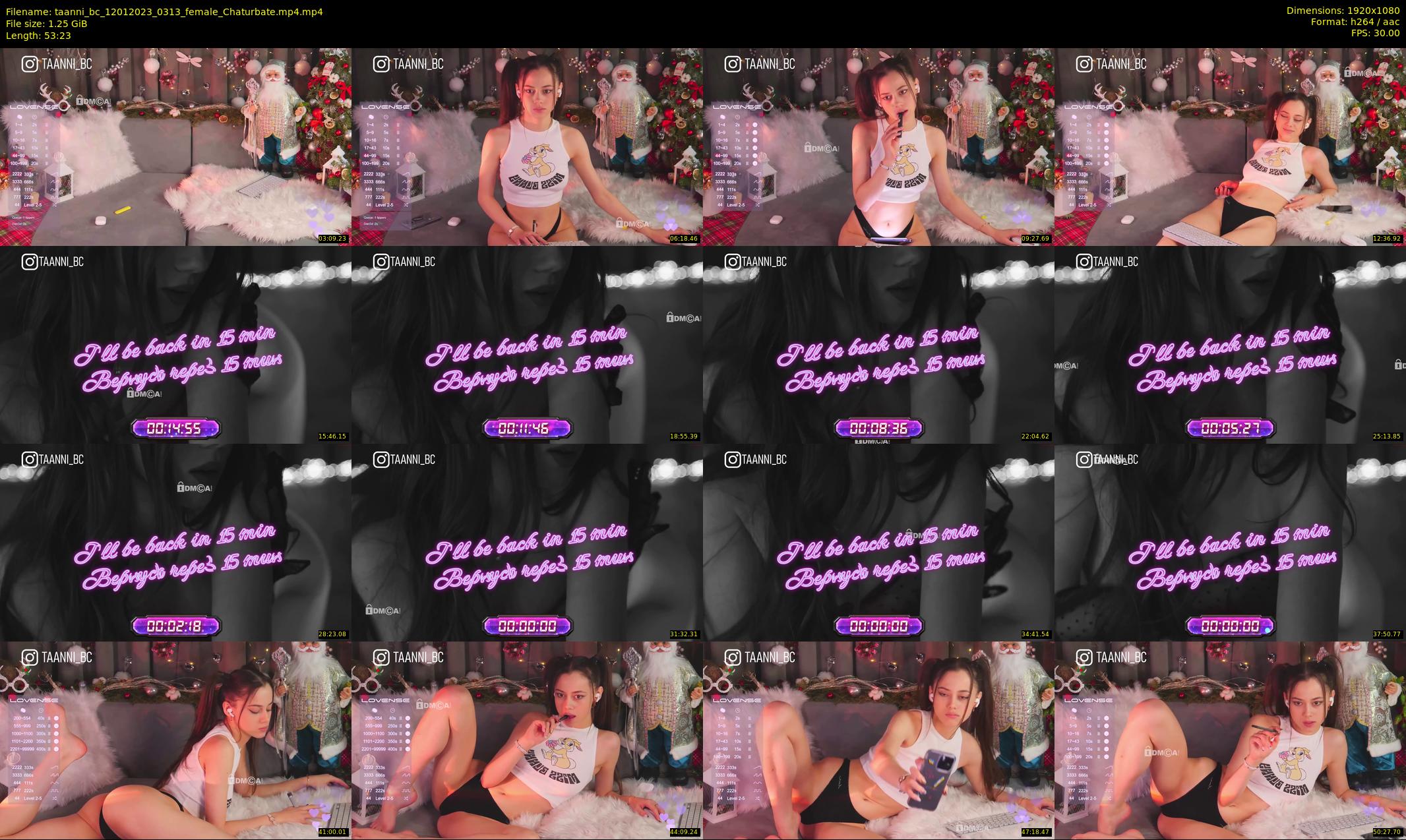 taanni_bc — 54 minute Chaturbate female cam show recording, 1080p, Jan 12, 2023