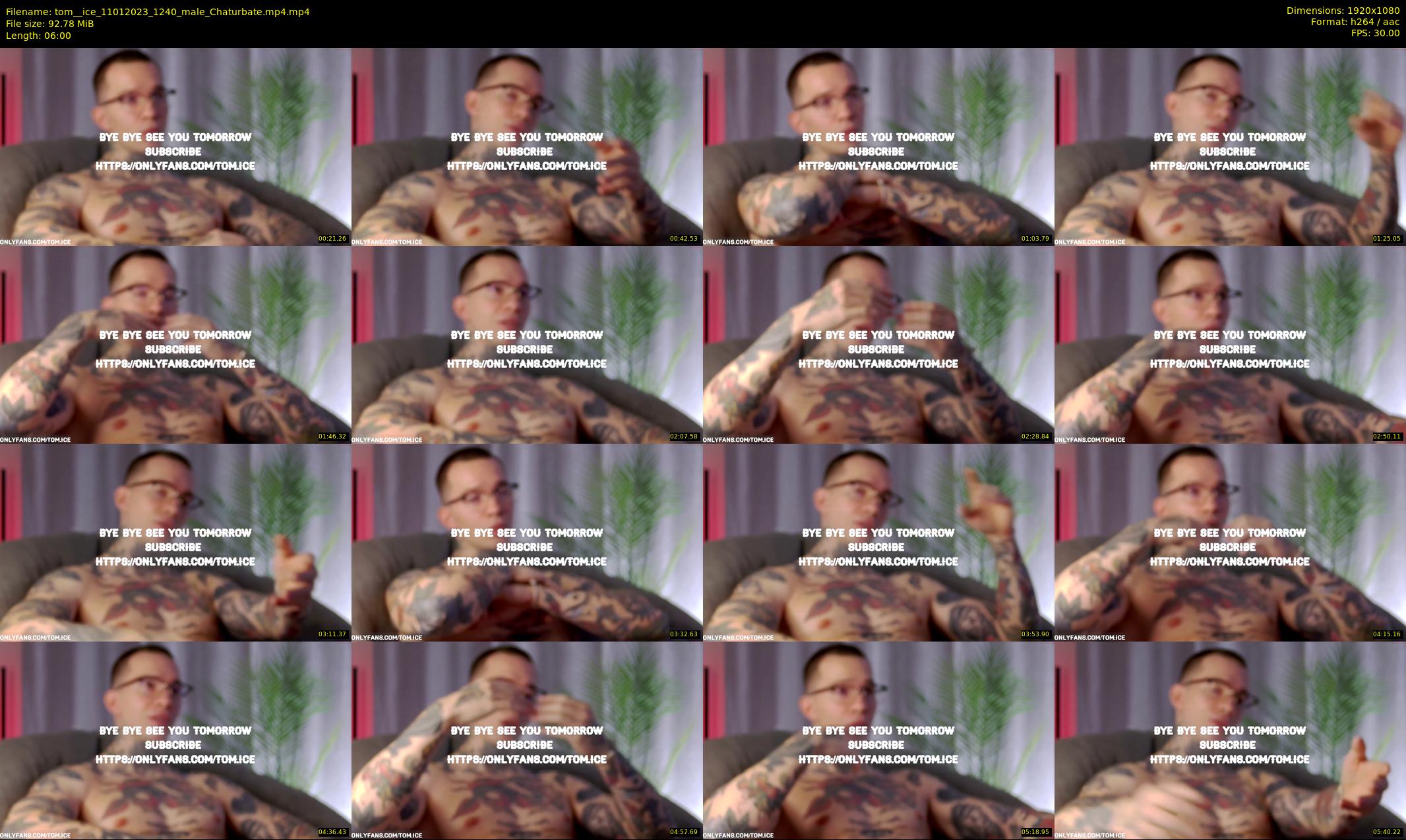 tom__ice — 6 minute Chaturbate male cam show recording, 1080p, Jan 11, 2023