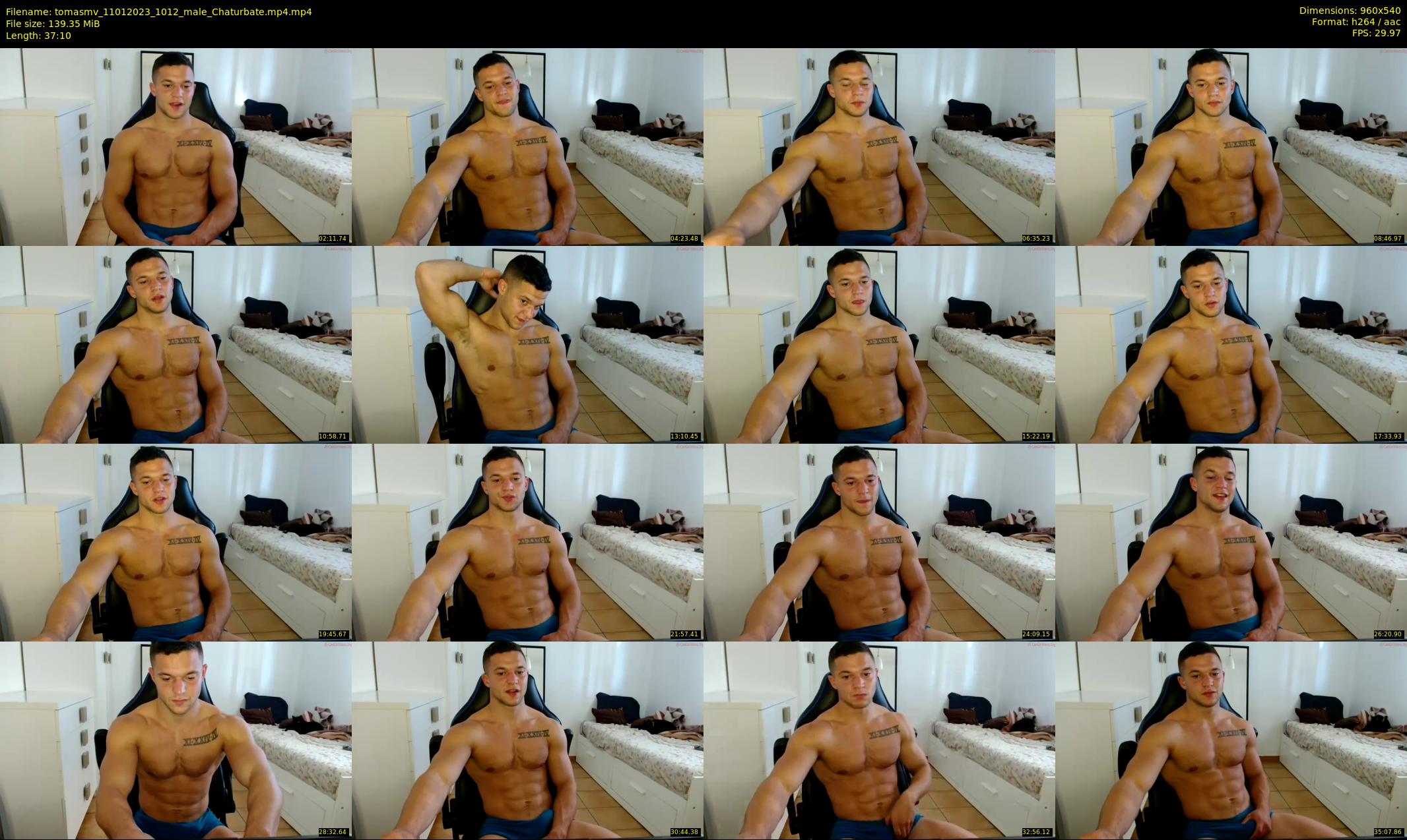 tomasmv — 38 minute Chaturbate male cam show recording, 480p, Jan 11, 2023