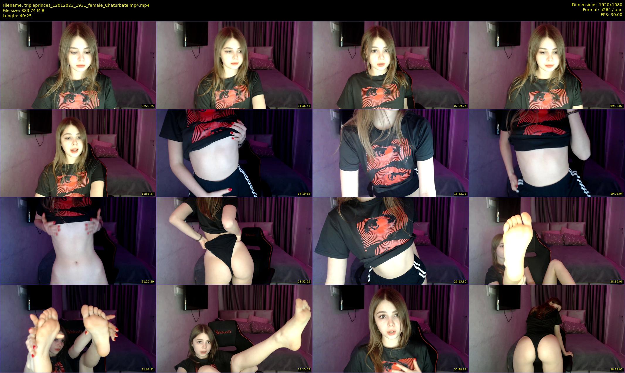 tripleprinces — 41 minute Chaturbate female cam show recording, 1080p, Jan 12, 2023