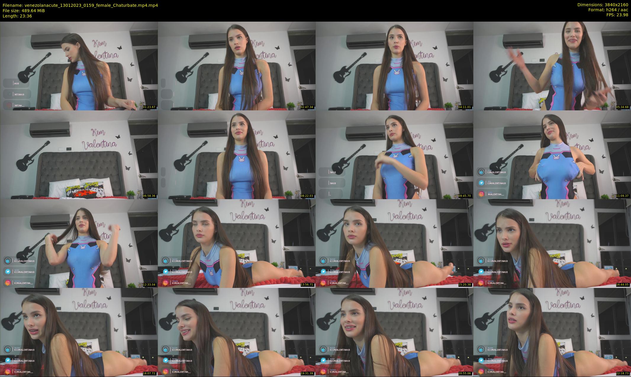 venezolanacute — 24 minute Chaturbate female cam show recording, 4K, Jan 13, 2023