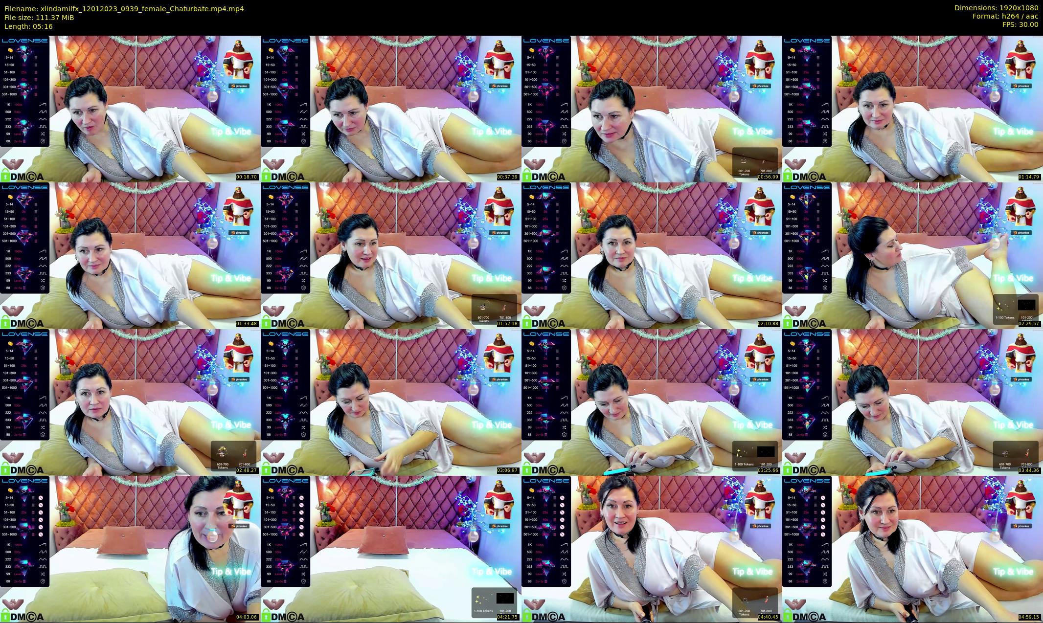xlindamilfx — 6 minute Chaturbate female cam show recording, 1080p, Jan 12, 2023