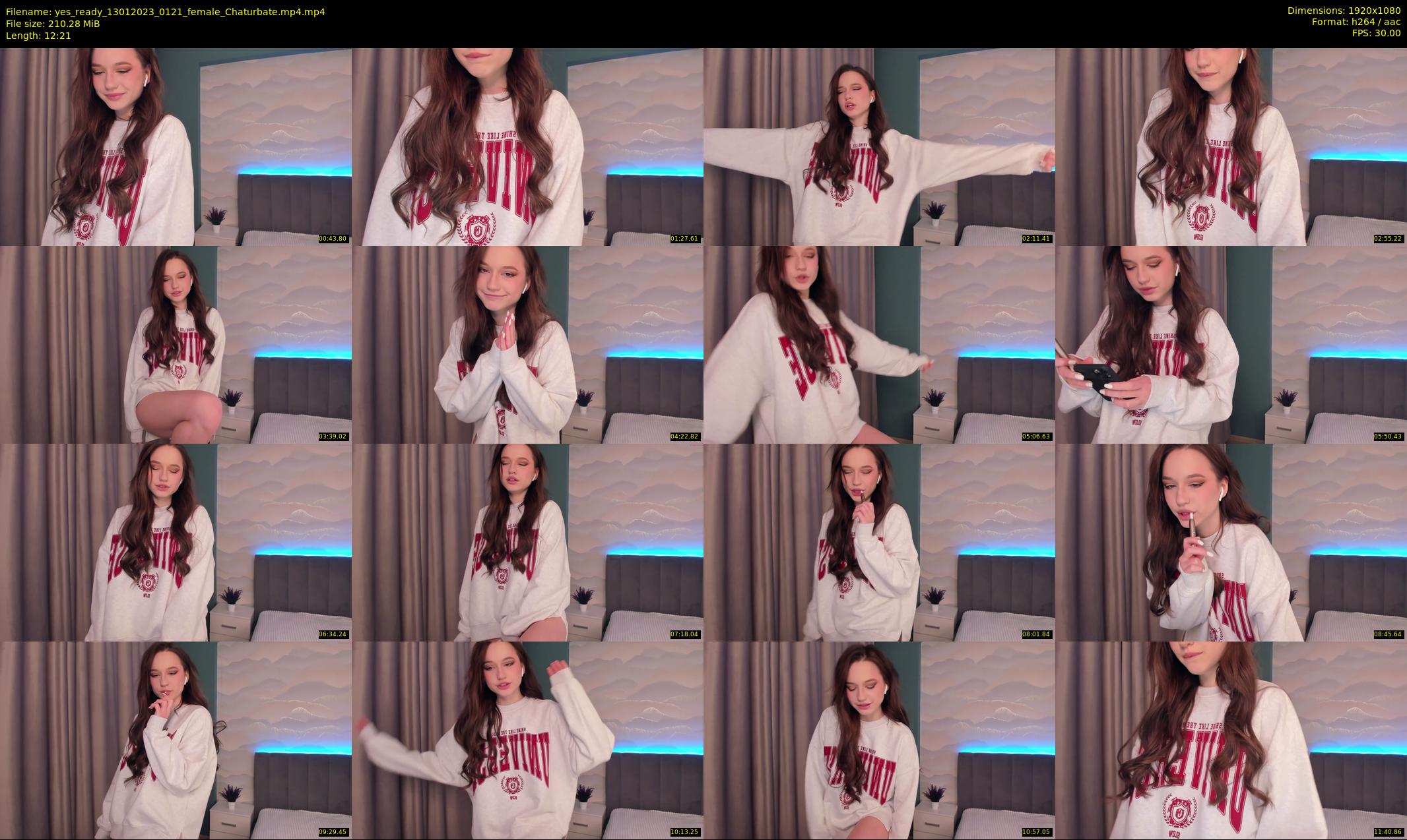 yes_ready — 13 minute Chaturbate female cam show recording, 1080p, Jan 13, 2023