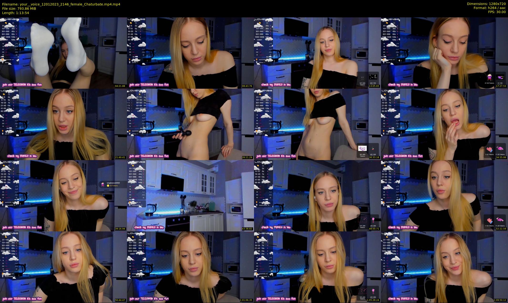 your__voice — 74 minute Chaturbate female cam show recording, 720p, Jan 12, 2023