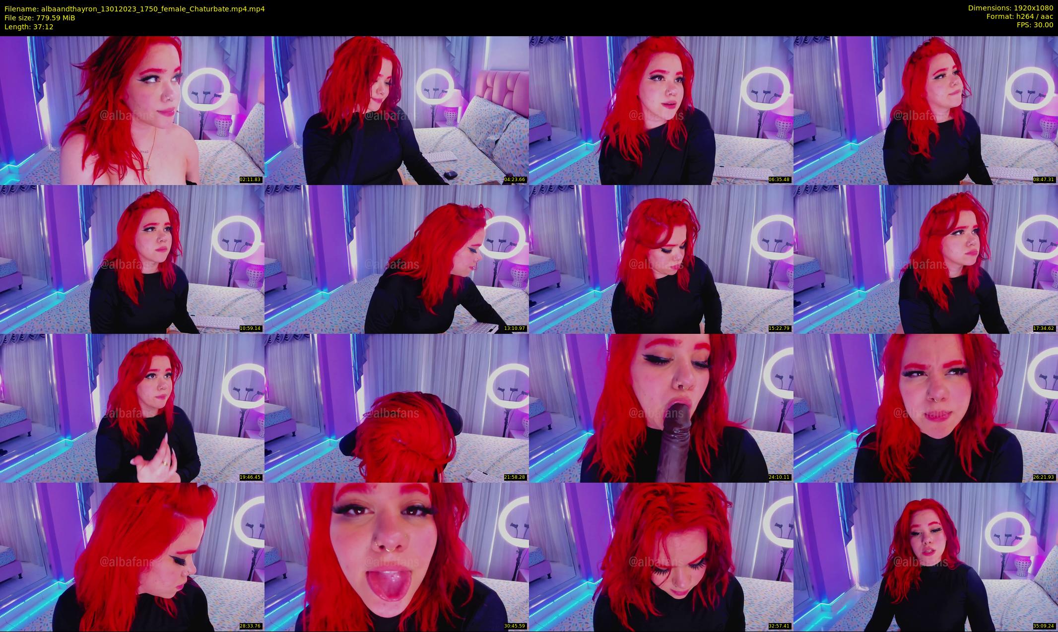 albaandthayron — 38 minute Chaturbate couple cam show recording, 1080p, Jan 13, 2023