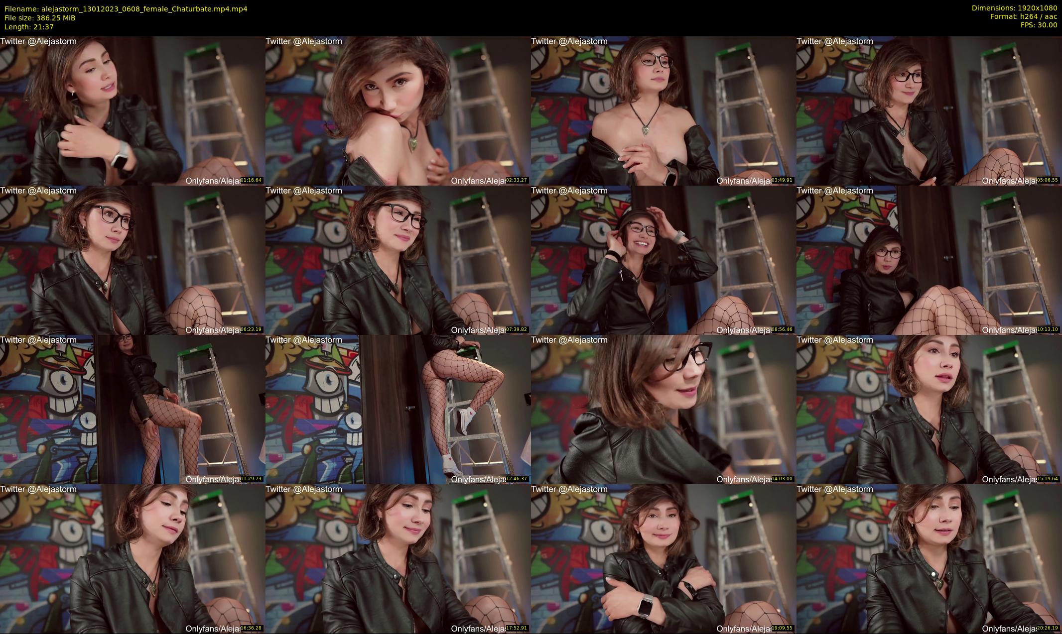 alejastorm — 22 minute Chaturbate female cam show recording, 1080p, Jan 13, 2023
